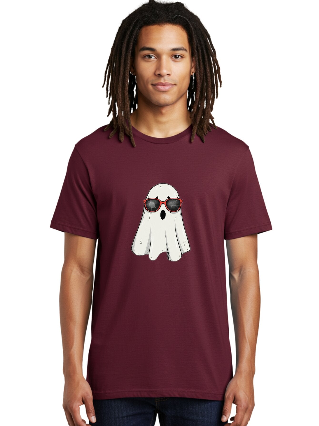 Ghost-In-Red-Sunglasses Men'S Graphic Tee, 100% Cotton, Comfortable Casual Summer Wear, Machine Washable, Vintage Camera, Old Camera, Antique Camera, Black Camera, Classic Photography, Photography Equipment, Nostalgic Device, Film Camera, Bam517 28