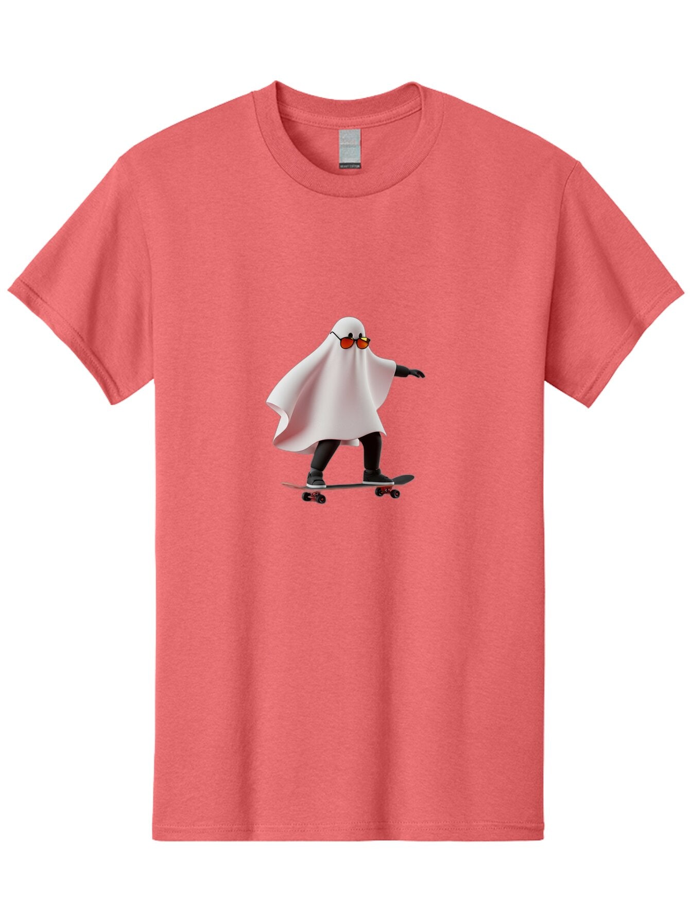 Ghost-On-Skateboard Men'S Graphic Tee, 100% Cotton, Comfortable Casual Summer Wear, Machine Washable, Vintage Camera, Old Camera, Antique Camera, Black Camera, Classic Photography, Photography Equipment, Nostalgic Device, Film Camera, Bam520 4