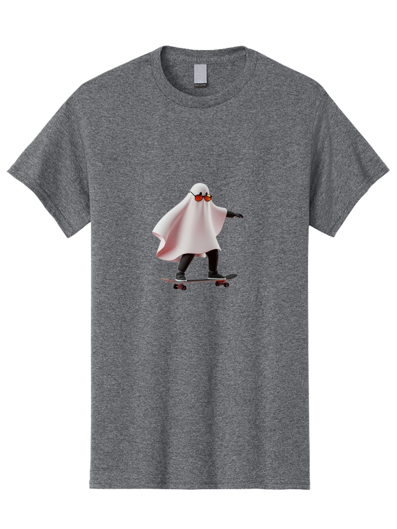 Ghost-On-Skateboard Men'S Graphic Tee, 100% Cotton, Comfortable Casual Summer Wear, Machine Washable, Vintage Camera, Old Camera, Antique Camera, Black Camera, Classic Photography, Photography Equipment, Nostalgic Device, Film Camera, Bam520 11