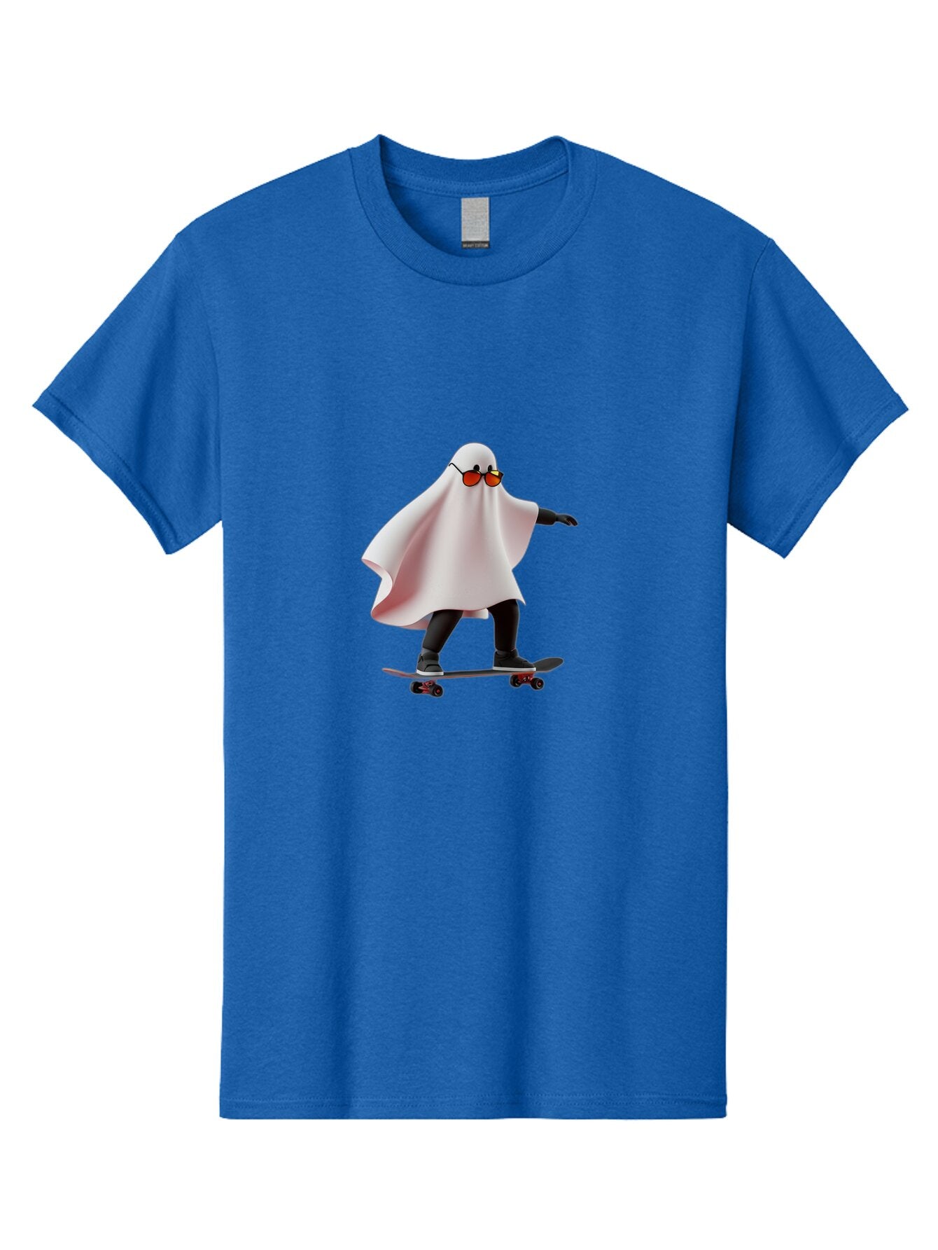 Ghost-On-Skateboard Men'S Graphic Tee, 100% Cotton, Comfortable Casual Summer Wear, Machine Washable, Vintage Camera, Old Camera, Antique Camera, Black Camera, Classic Photography, Photography Equipment, Nostalgic Device, Film Camera, Bam520
