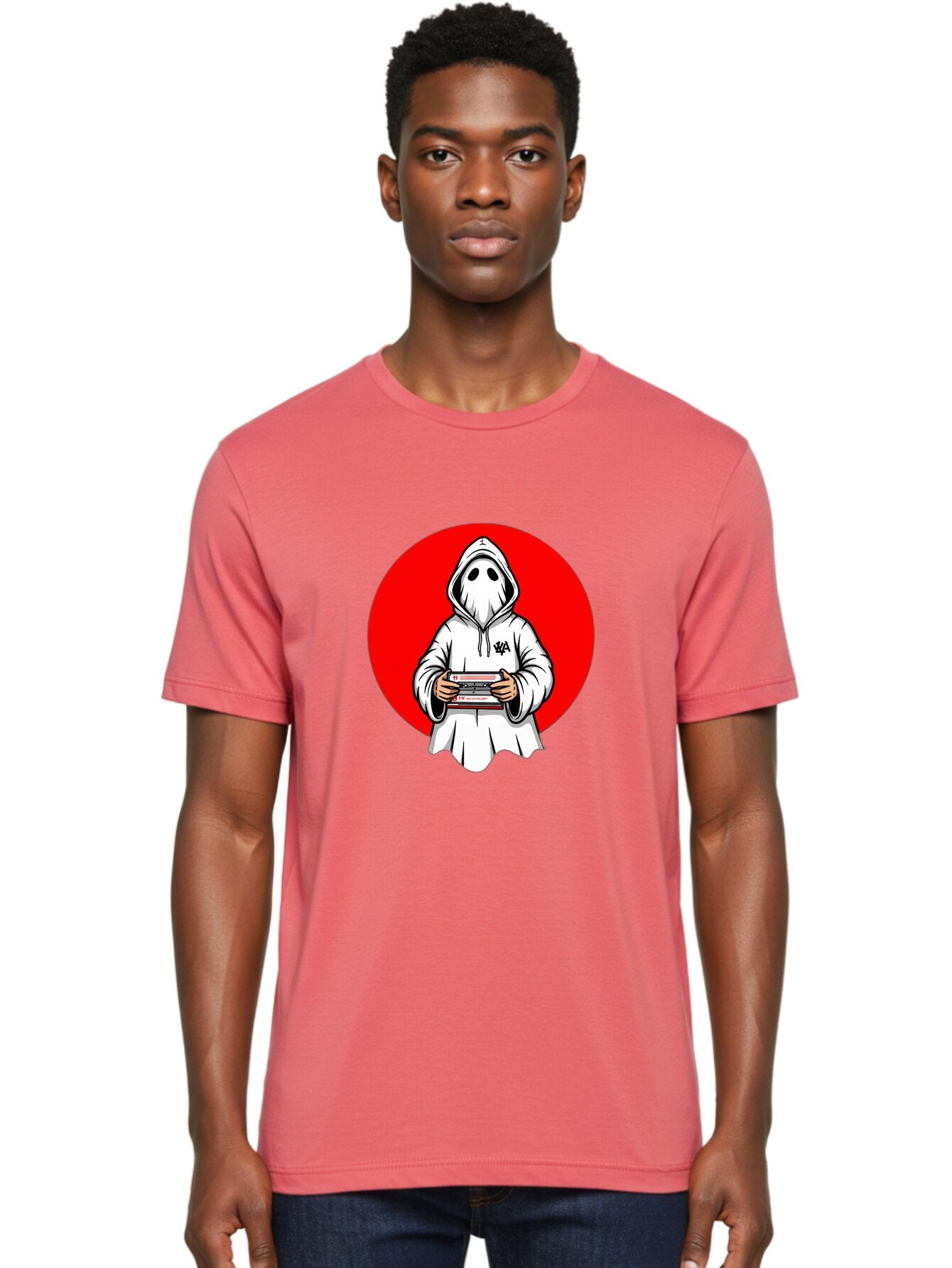 Ghost-Playing-Game Men'S Graphic Tee, 100% Cotton, Comfortable Casual Summer Wear, Machine Washable, Vintage Camera, Old Camera, Antique Camera, Black Camera, Classic Photography, Photography Equipment, Nostalgic Device, Film Camera, Bam521 19