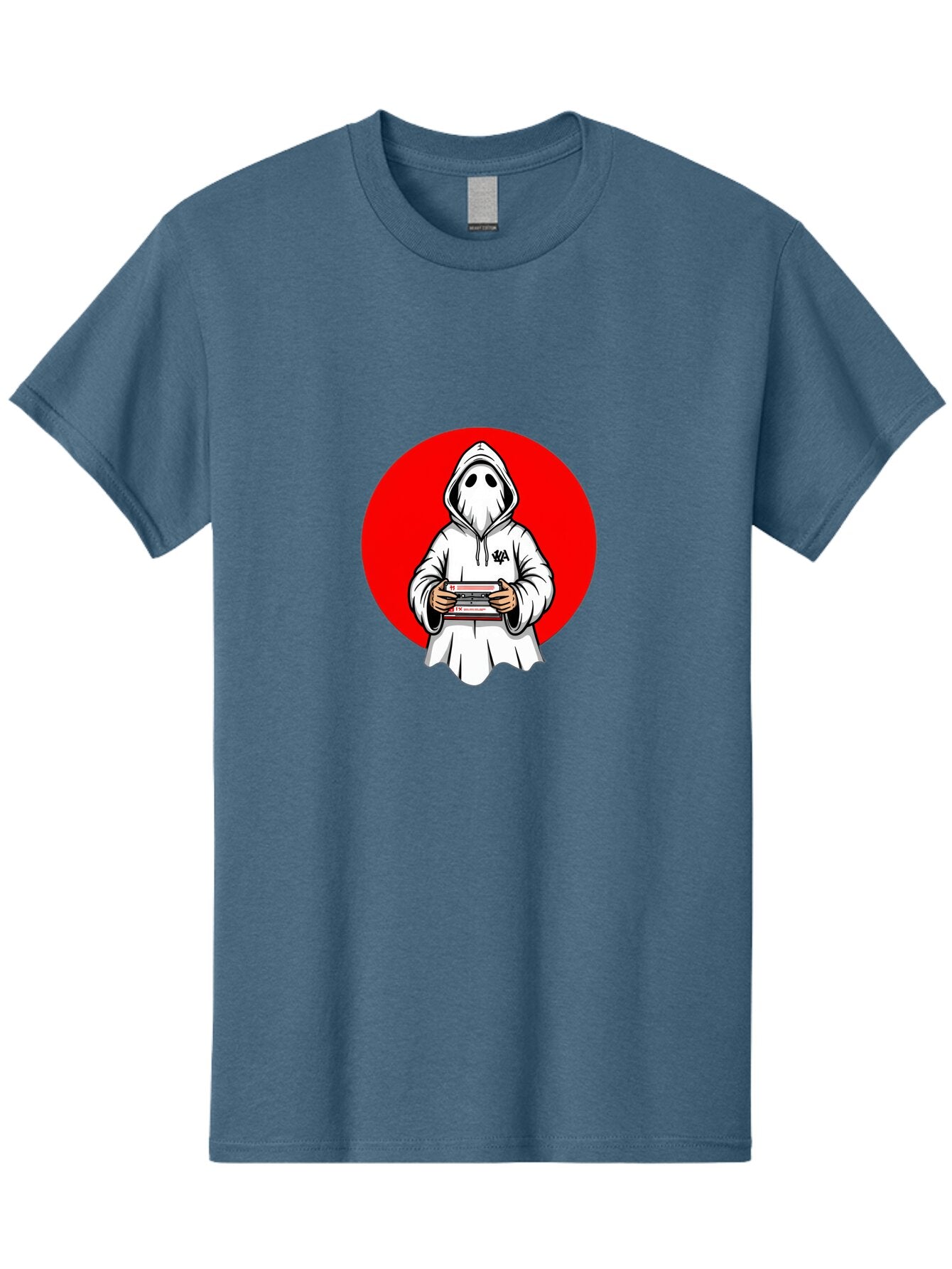 Ghost-Playing-Game Men'S Graphic Tee, 100% Cotton, Comfortable Casual Summer Wear, Machine Washable, Vintage Camera, Old Camera, Antique Camera, Black Camera, Classic Photography, Photography Equipment, Nostalgic Device, Film Camera, Bam521 3