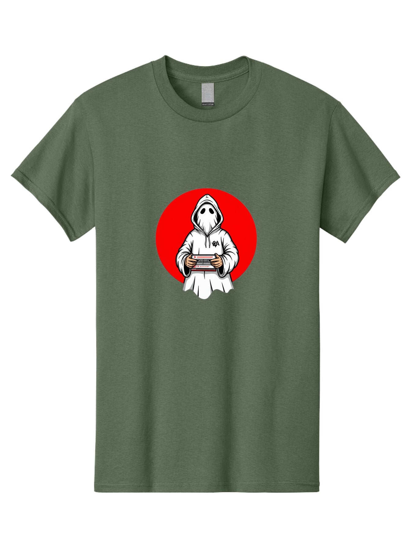 Ghost-Playing-Game Men'S Graphic Tee, 100% Cotton, Comfortable Casual Summer Wear, Machine Washable, Vintage Camera, Old Camera, Antique Camera, Black Camera, Classic Photography, Photography Equipment, Nostalgic Device, Film Camera, Bam521