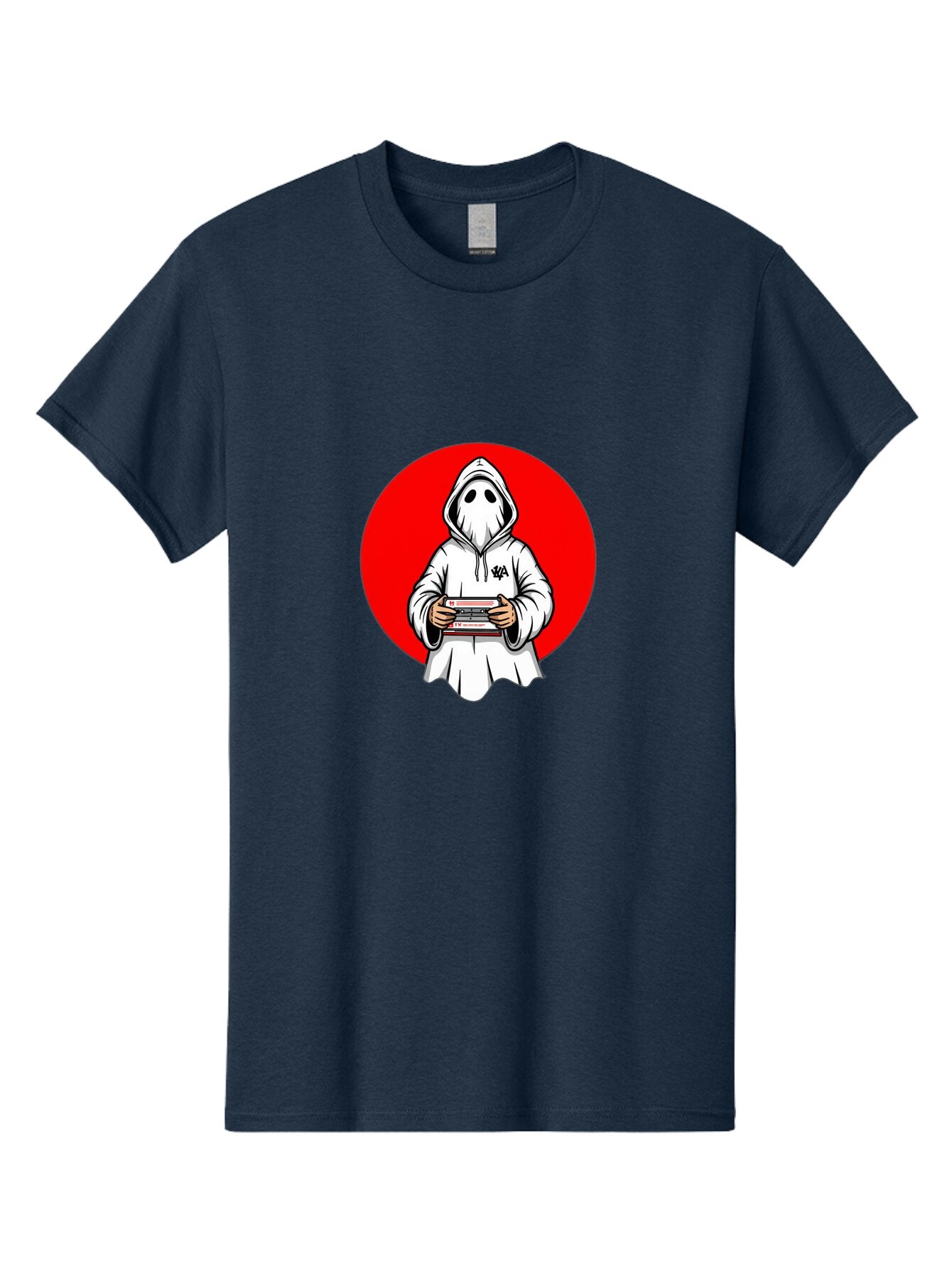 Ghost-Playing-Game Men'S Graphic Tee, 100% Cotton, Comfortable Casual Summer Wear, Machine Washable, Vintage Camera, Old Camera, Antique Camera, Black Camera, Classic Photography, Photography Equipment, Nostalgic Device, Film Camera, Bam521 7