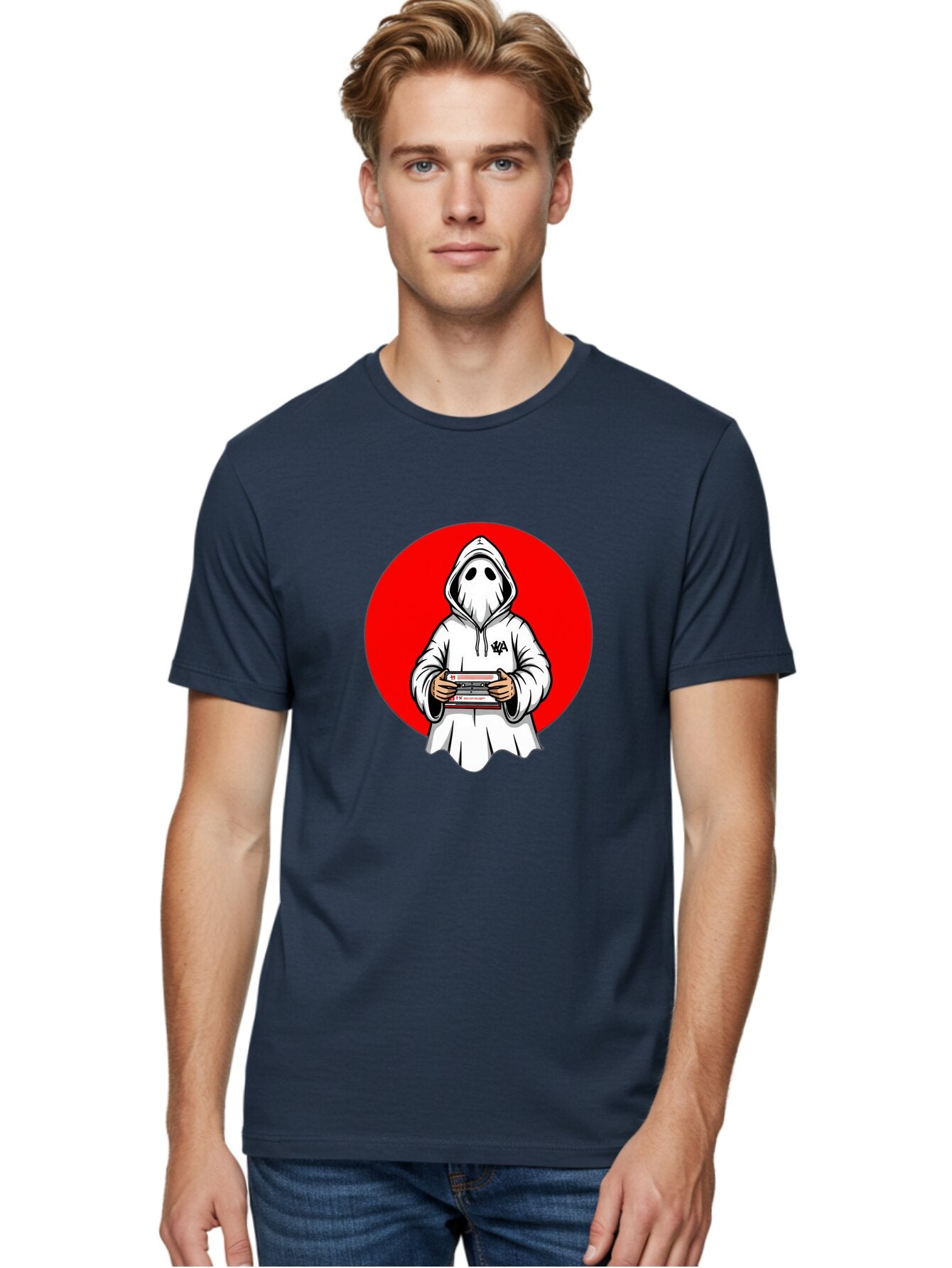 Ghost-Playing-Game Men'S Graphic Tee, 100% Cotton, Comfortable Casual Summer Wear, Machine Washable, Vintage Camera, Old Camera, Antique Camera, Black Camera, Classic Photography, Photography Equipment, Nostalgic Device, Film Camera, Bam521 16