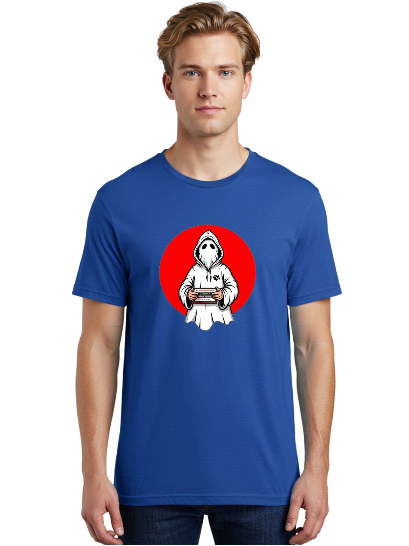 Ghost-Playing-Game Men'S Graphic Tee, 100% Cotton, Comfortable Casual Summer Wear, Machine Washable, Vintage Camera, Old Camera, Antique Camera, Black Camera, Classic Photography, Photography Equipment, Nostalgic Device, Film Camera, Bam521 23