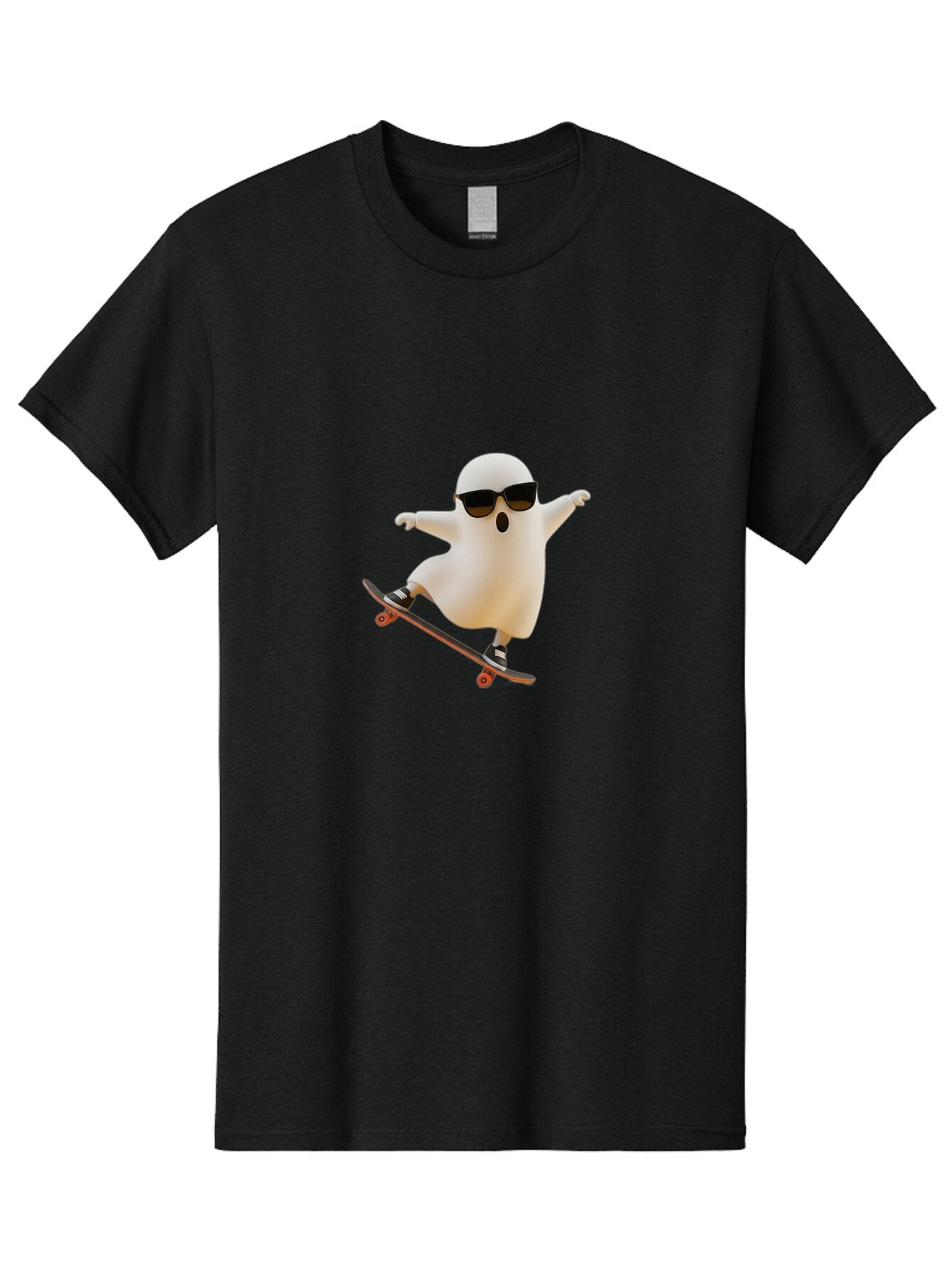 Ghost-Skateboarder-1 Men'S Graphic Tee, 100% Cotton, Comfortable Casual Summer Wear, Machine Washable, Vintage Camera, Old Camera, Antique Camera, Black Camera, Classic Photography, Photography Equipment, Nostalgic Device, Film Camera, Bam523 6