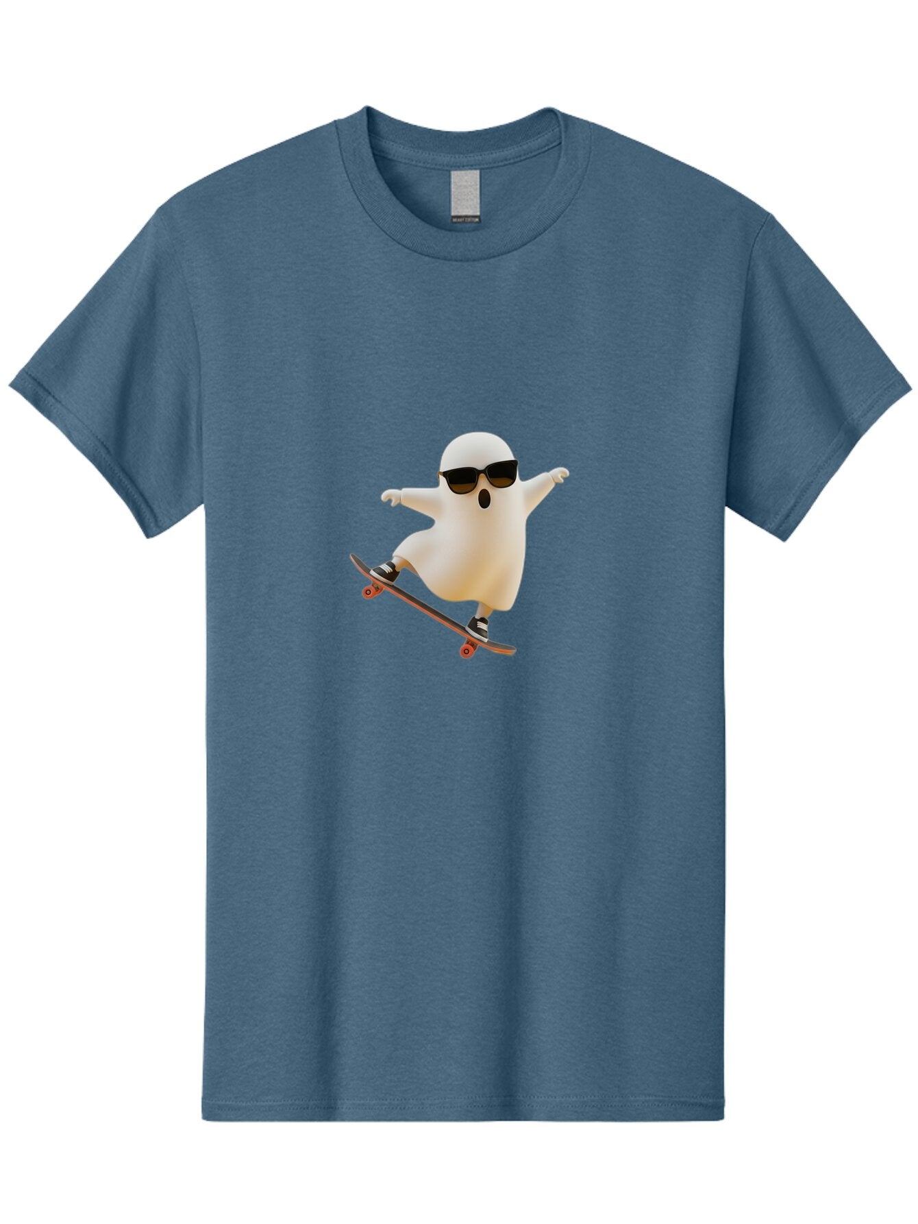 Ghost-Skateboarder-1 Men'S Graphic Tee, 100% Cotton, Comfortable Casual Summer Wear, Machine Washable, Vintage Camera, Old Camera, Antique Camera, Black Camera, Classic Photography, Photography Equipment, Nostalgic Device, Film Camera, Bam523 3