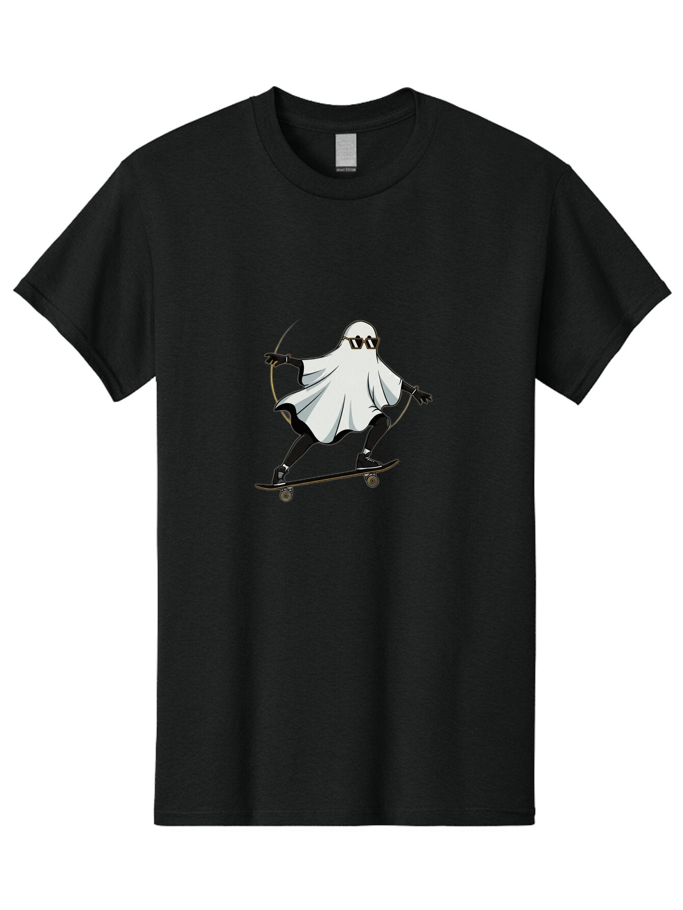 Ghost-Skateboarder-2 Men'S Graphic Tee, 100% Cotton, Comfortable Casual Summer Wear, Machine Washable, Vintage Camera, Old Camera, Antique Camera, Black Camera, Classic Photography, Photography Equipment, Nostalgic Device, Film Camera, Bam524 10