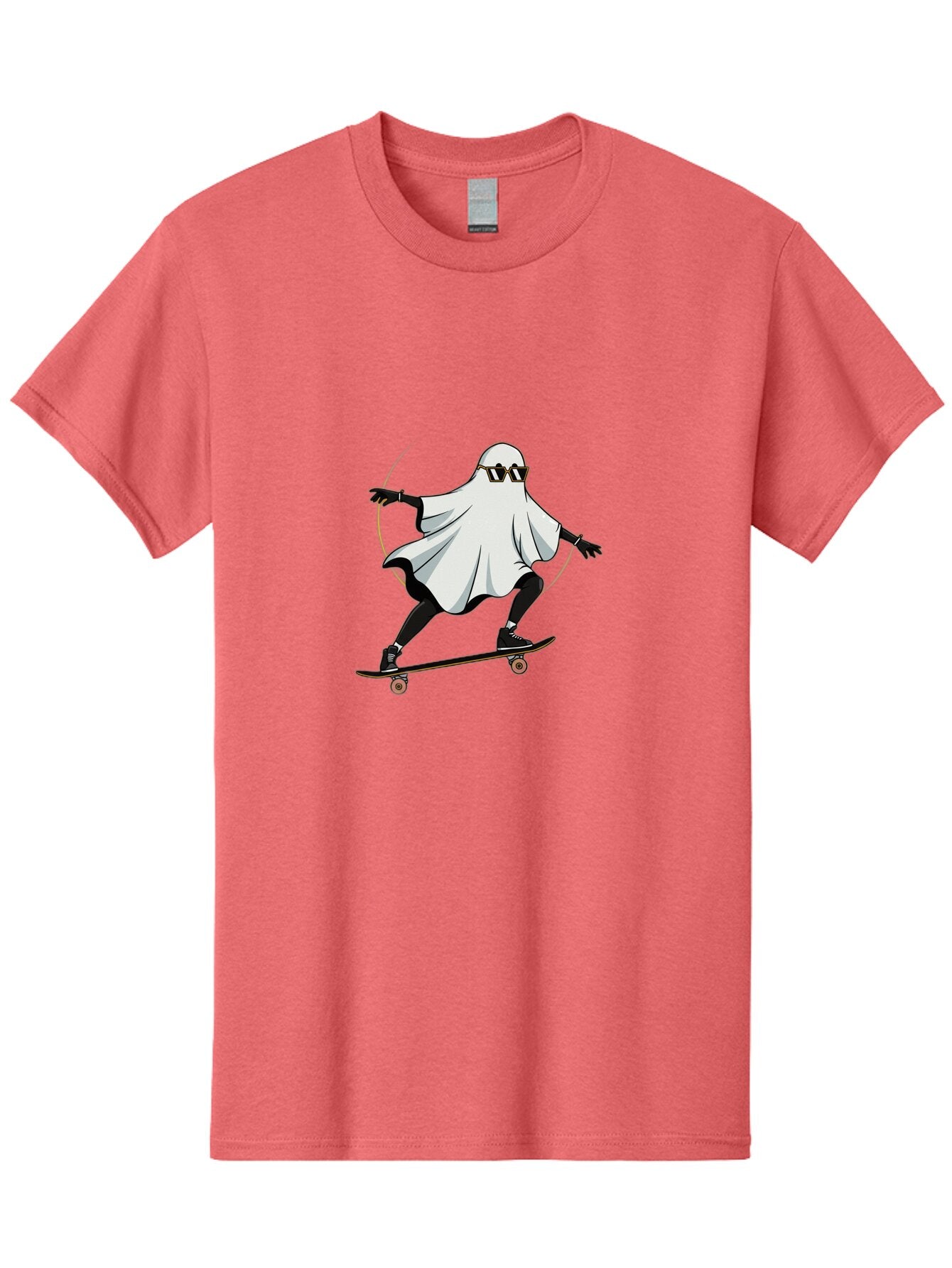 Ghost-Skateboarder-2 Men'S Graphic Tee, 100% Cotton, Comfortable Casual Summer Wear, Machine Washable, Vintage Camera, Old Camera, Antique Camera, Black Camera, Classic Photography, Photography Equipment, Nostalgic Device, Film Camera, Bam524 5