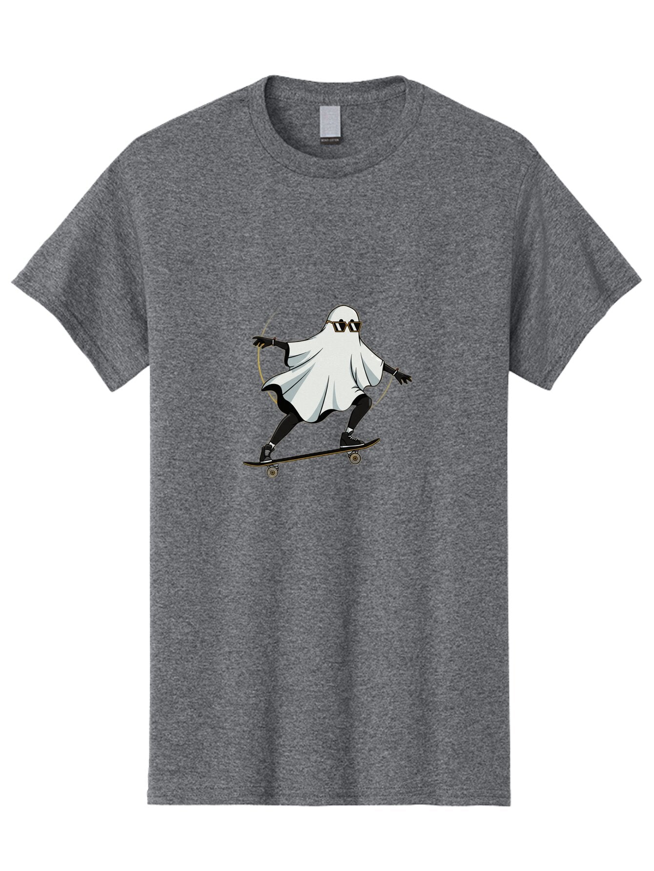 Ghost-Skateboarder-2 Men'S Graphic Tee, 100% Cotton, Comfortable Casual Summer Wear, Machine Washable, Vintage Camera, Old Camera, Antique Camera, Black Camera, Classic Photography, Photography Equipment, Nostalgic Device, Film Camera, Bam524 15