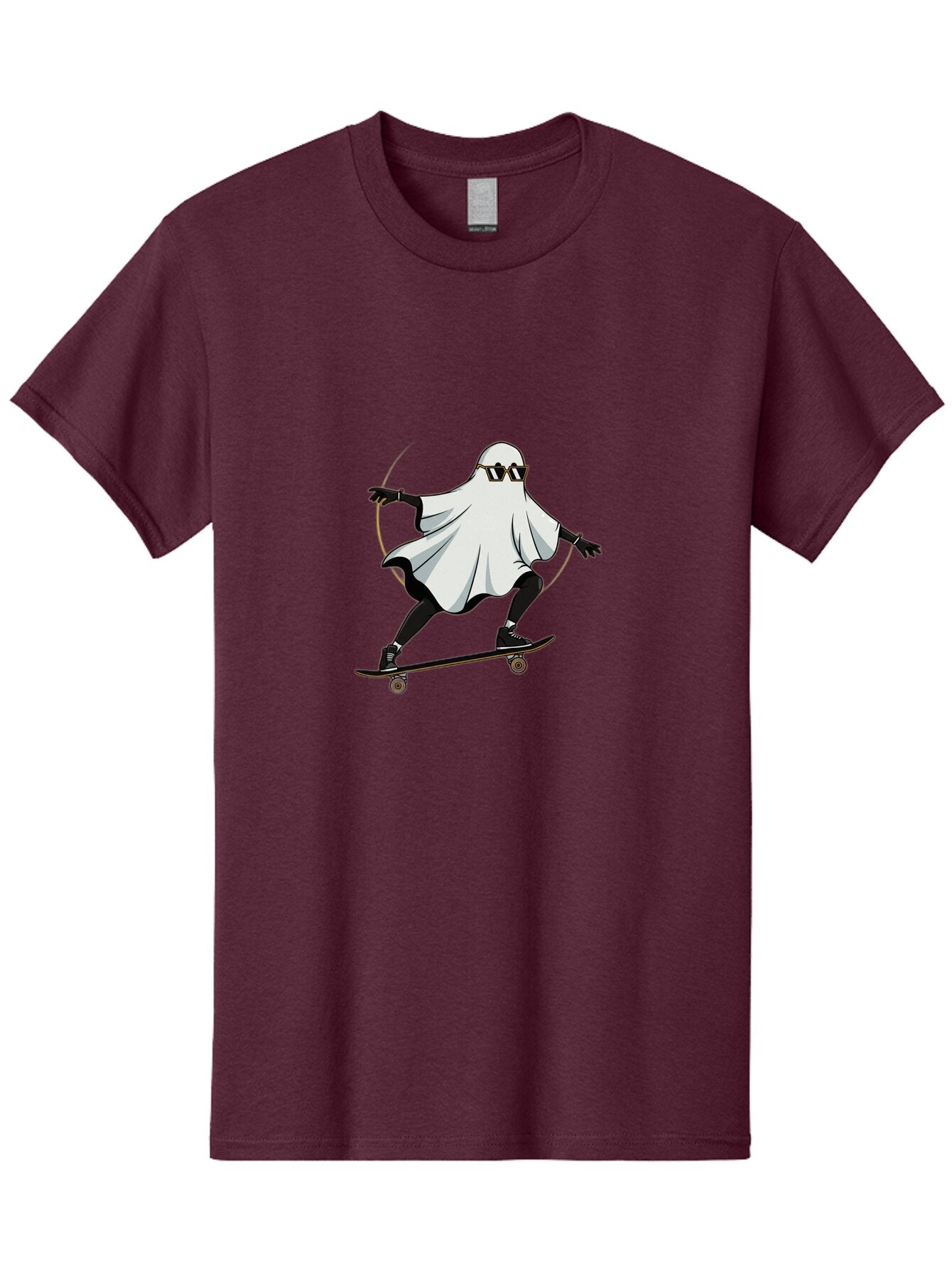 Ghost-Skateboarder-2 Men'S Graphic Tee, 100% Cotton, Comfortable Casual Summer Wear, Machine Washable, Vintage Camera, Old Camera, Antique Camera, Black Camera, Classic Photography, Photography Equipment, Nostalgic Device, Film Camera, Bam524 14