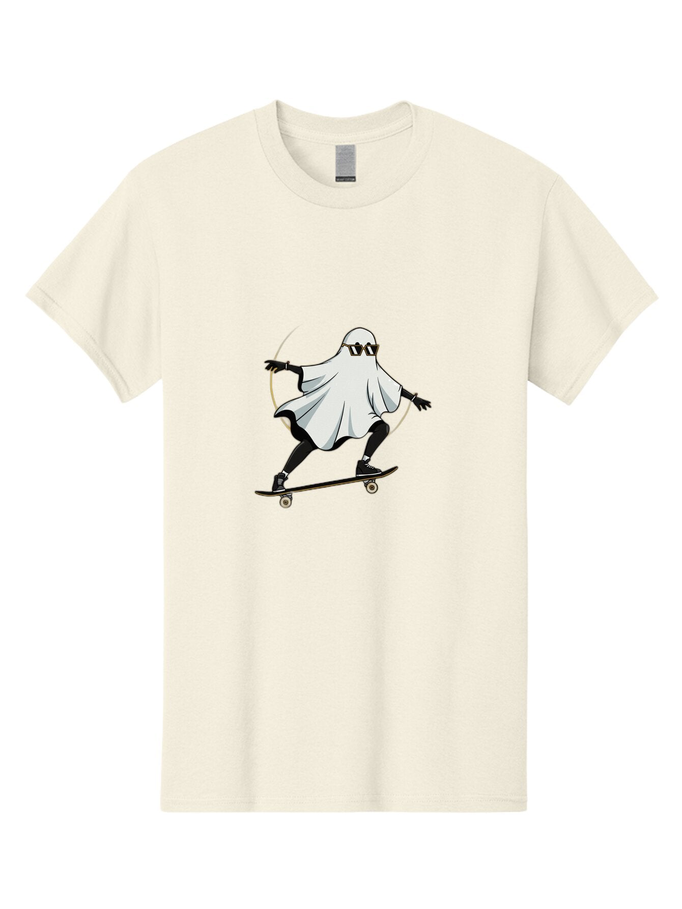 Ghost-Skateboarder-2 Men'S Graphic Tee, 100% Cotton, Comfortable Casual Summer Wear, Machine Washable, Vintage Camera, Old Camera, Antique Camera, Black Camera, Classic Photography, Photography Equipment, Nostalgic Device, Film Camera, Bam524 8