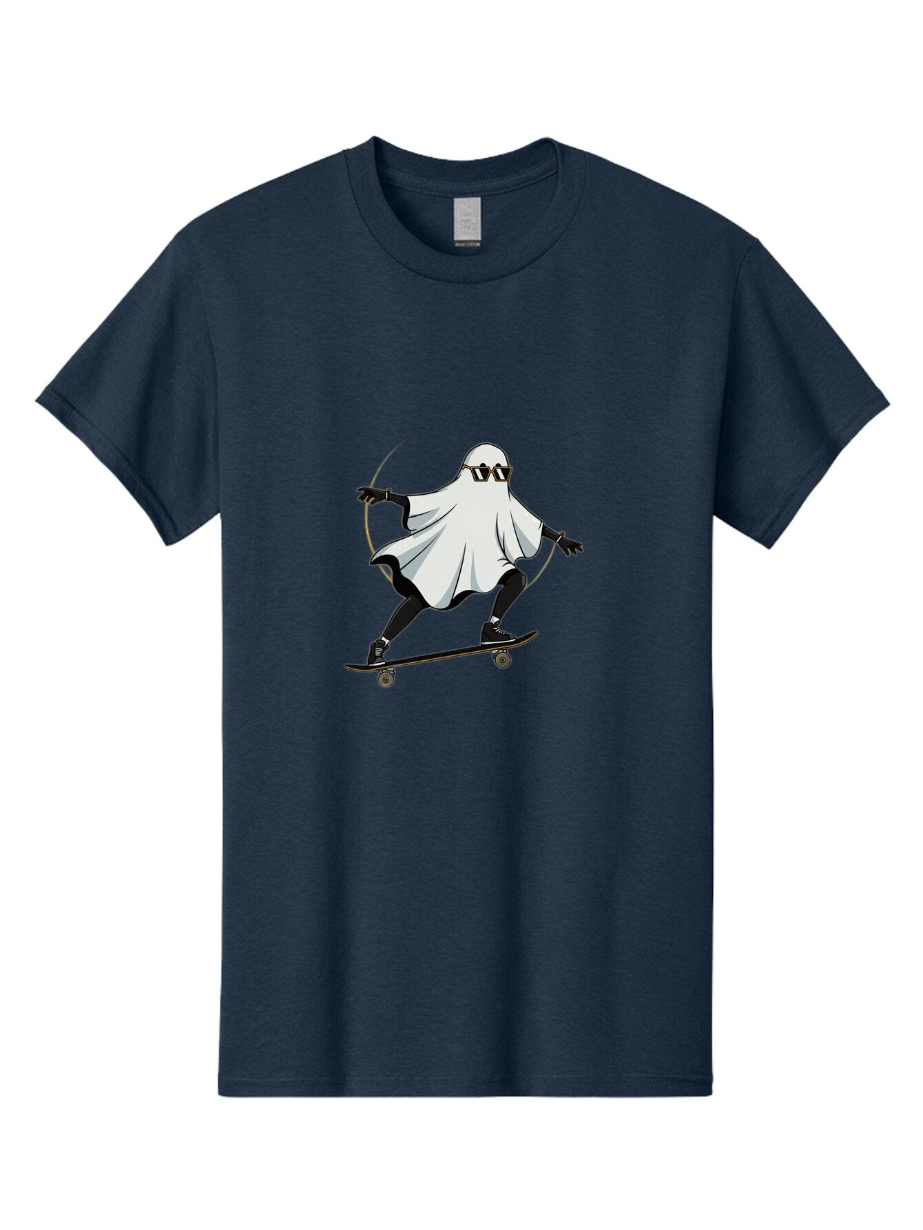 Ghost-Skateboarder-2 Men'S Graphic Tee, 100% Cotton, Comfortable Casual Summer Wear, Machine Washable, Vintage Camera, Old Camera, Antique Camera, Black Camera, Classic Photography, Photography Equipment, Nostalgic Device, Film Camera, Bam524 7