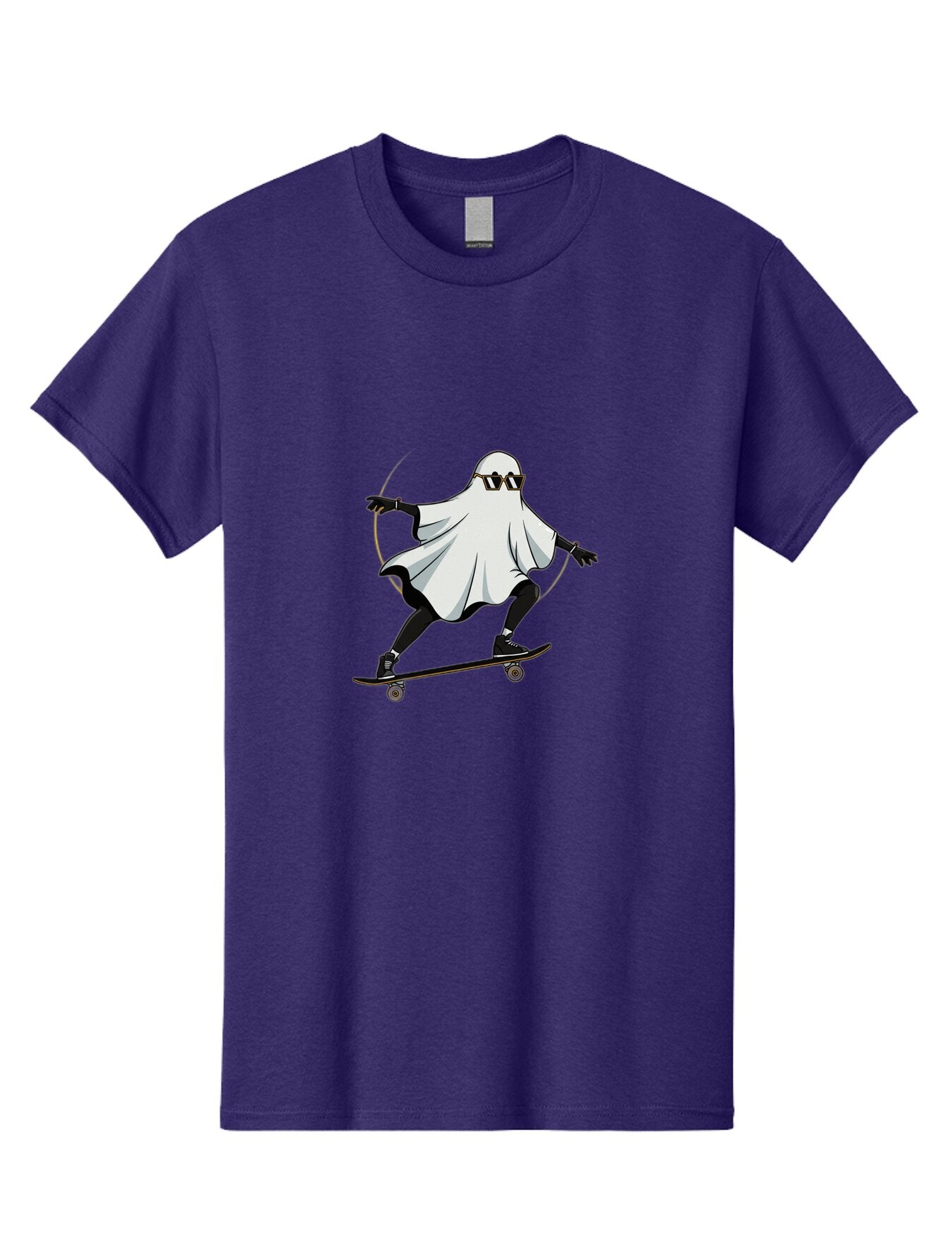 Ghost-Skateboarder-2 Men'S Graphic Tee, 100% Cotton, Comfortable Casual Summer Wear, Machine Washable, Vintage Camera, Old Camera, Antique Camera, Black Camera, Classic Photography, Photography Equipment, Nostalgic Device, Film Camera, Bam524
