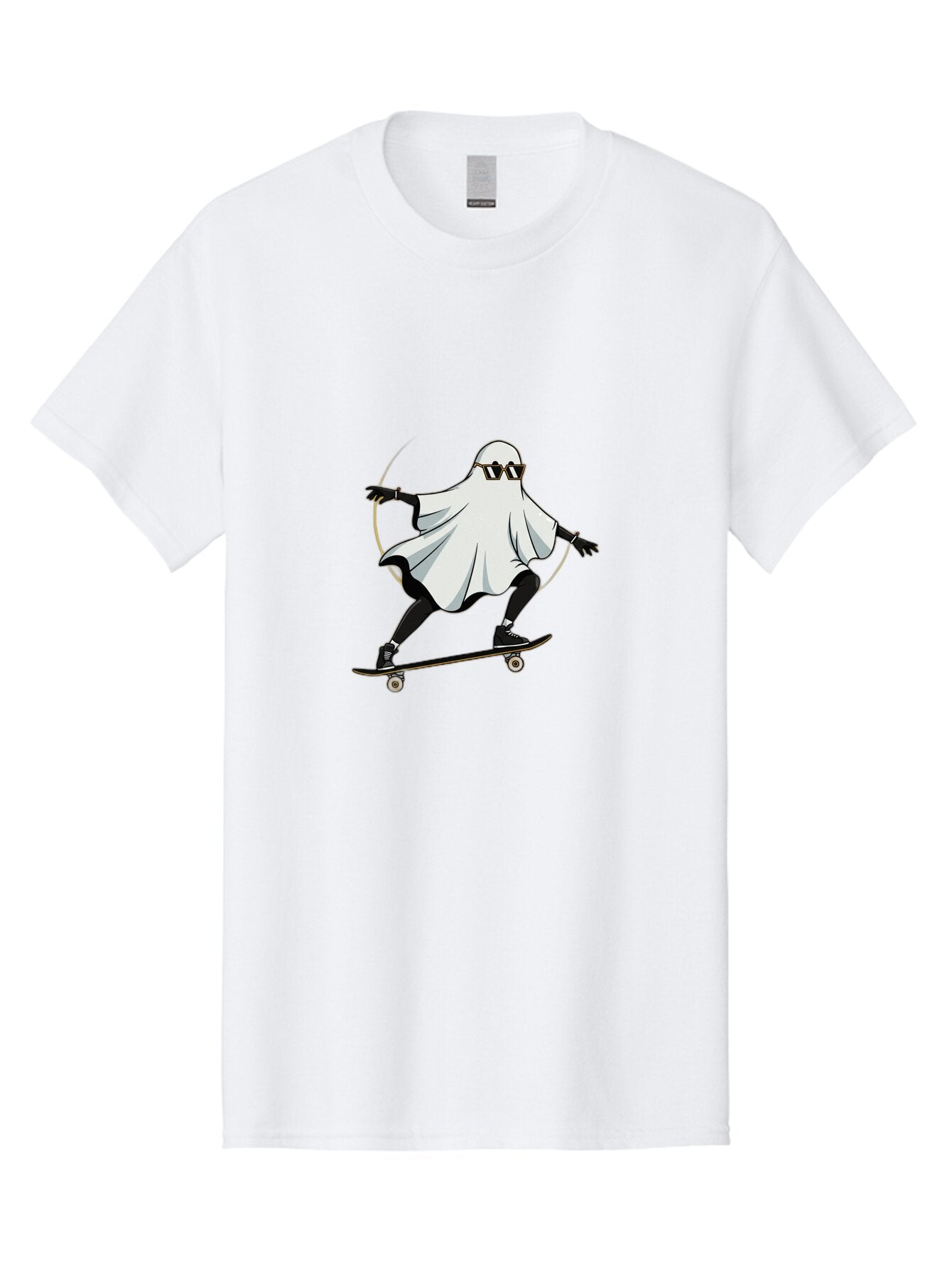 Ghost-Skateboarder-2 Men'S Graphic Tee, 100% Cotton, Comfortable Casual Summer Wear, Machine Washable, Vintage Camera, Old Camera, Antique Camera, Black Camera, Classic Photography, Photography Equipment, Nostalgic Device, Film Camera, Bam524 11