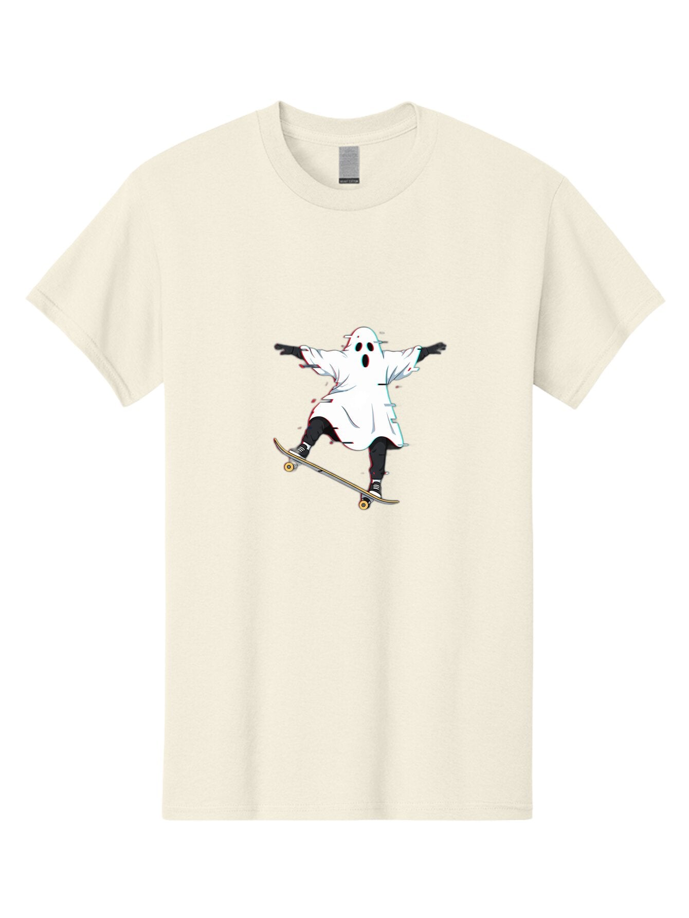 Ghost-Skateboarder-3 Men'S Graphic Tee, 100% Cotton, Comfortable Casual Summer Wear, Machine Washable, Vintage Camera, Old Camera, Antique Camera, Black Camera, Classic Photography, Photography Equipment, Nostalgic Device, Film Camera, Bam525