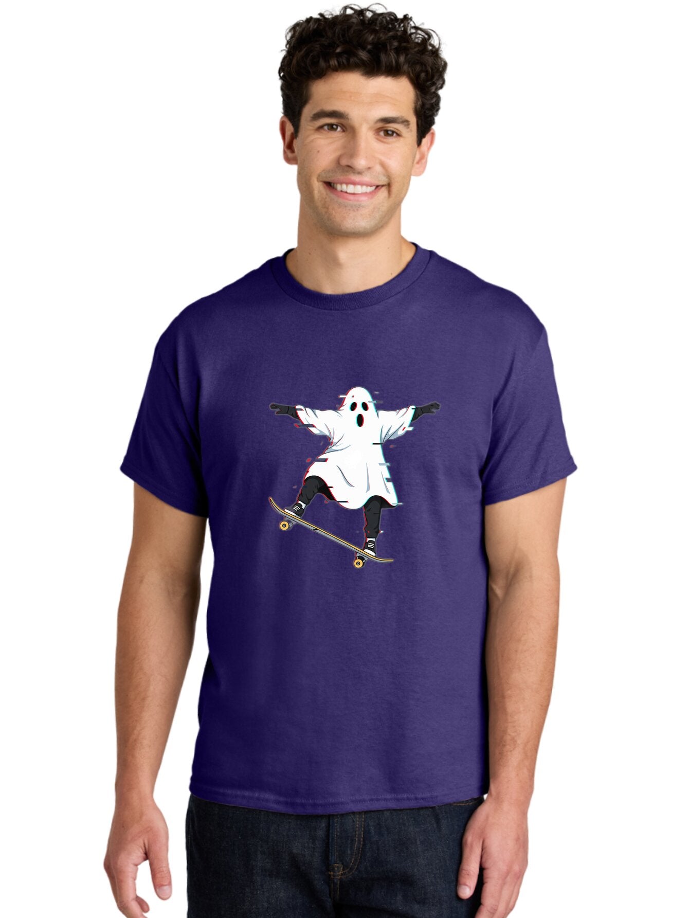 Ghost-Skateboarder-3 Men'S Graphic Tee, 100% Cotton, Comfortable Casual Summer Wear, Machine Washable, Vintage Camera, Old Camera, Antique Camera, Black Camera, Classic Photography, Photography Equipment, Nostalgic Device, Film Camera, Bam525 28
