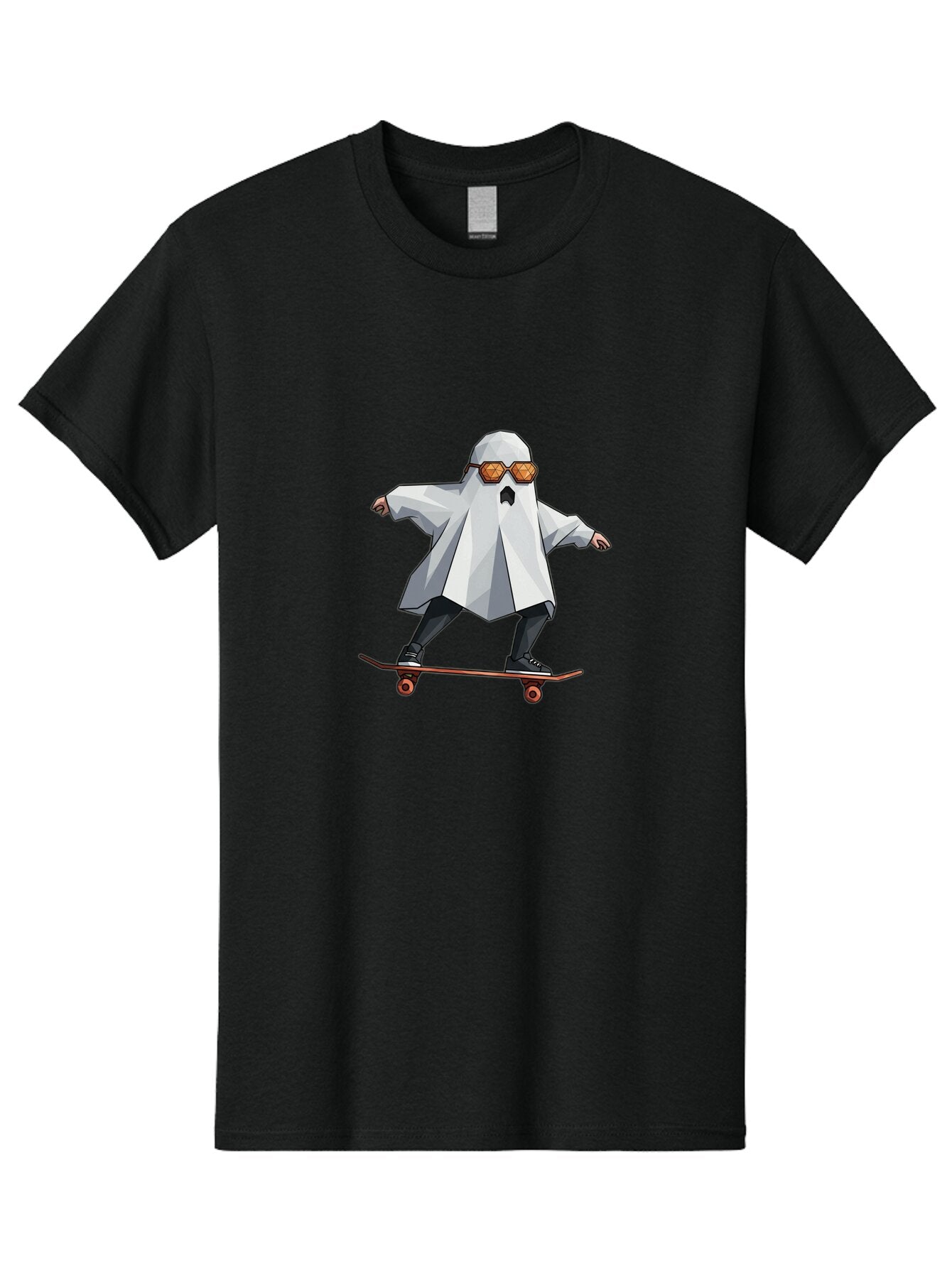 Ghost-Skateboarder-4 Men'S Graphic Tee, 100% Cotton, Comfortable Casual Summer Wear, Machine Washable, Vintage Camera, Old Camera, Antique Camera, Black Camera, Classic Photography, Photography Equipment, Nostalgic Device, Film Camera, Bam526