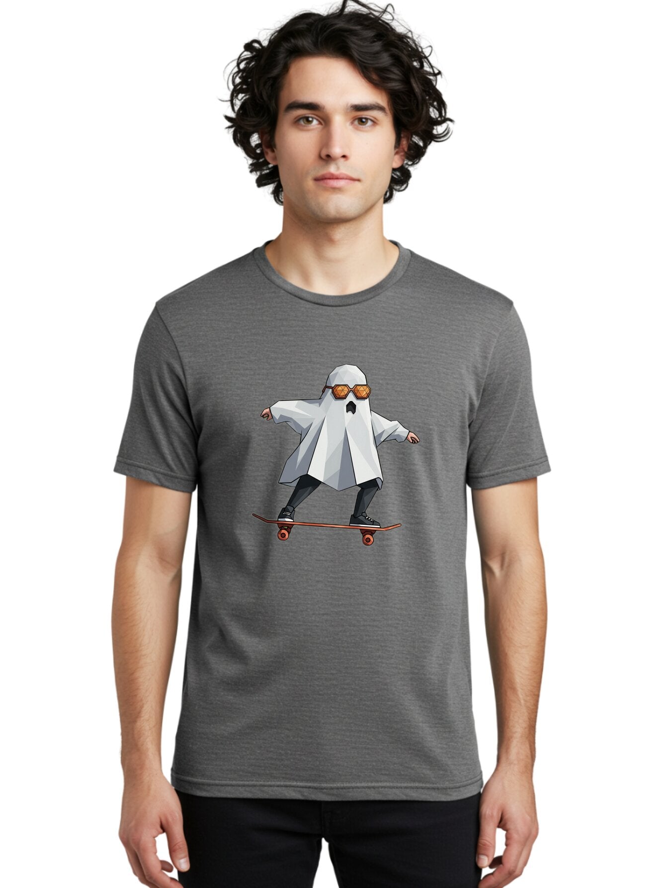 Ghost-Skateboarder-4 Men'S Graphic Tee, 100% Cotton, Comfortable Casual Summer Wear, Machine Washable, Vintage Camera, Old Camera, Antique Camera, Black Camera, Classic Photography, Photography Equipment, Nostalgic Device, Film Camera, Bam526 20