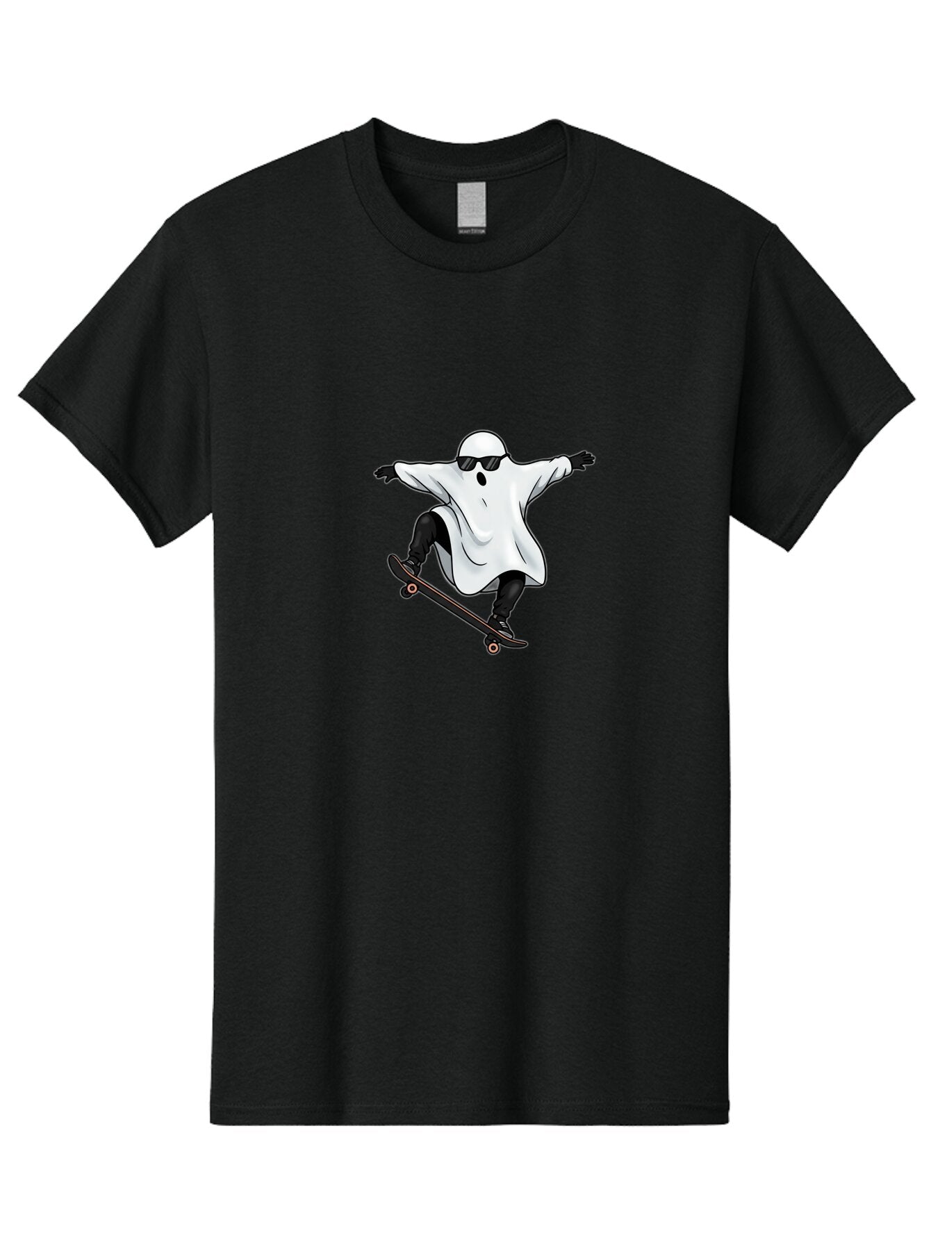 Ghost-Skateboarder Men'S Graphic Tee, 100% Cotton, Comfortable Casual Summer Wear, Machine Washable, Vintage Camera, Old Camera, Antique Camera, Black Camera, Classic Photography, Photography Equipment, Nostalgic Device, Film Camera, Bam527 4