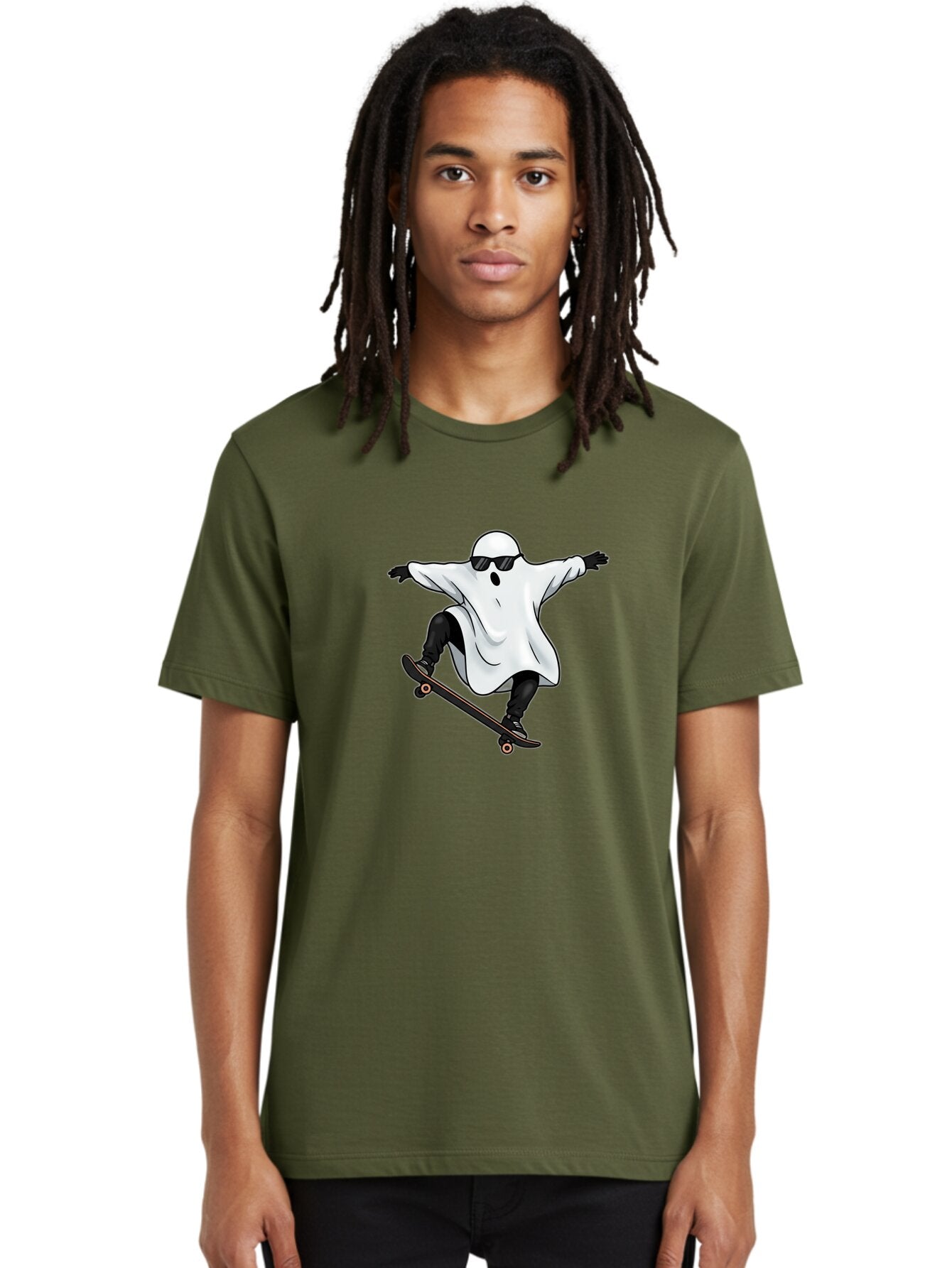Ghost-Skateboarder Men'S Graphic Tee, 100% Cotton, Comfortable Casual Summer Wear, Machine Washable, Vintage Camera, Old Camera, Antique Camera, Black Camera, Classic Photography, Photography Equipment, Nostalgic Device, Film Camera, Bam527 19