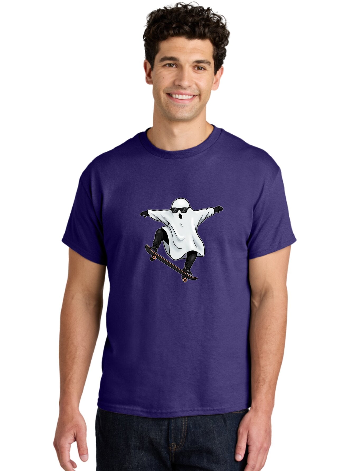 Ghost-Skateboarder Men'S Graphic Tee, 100% Cotton, Comfortable Casual Summer Wear, Machine Washable, Vintage Camera, Old Camera, Antique Camera, Black Camera, Classic Photography, Photography Equipment, Nostalgic Device, Film Camera, Bam527 23