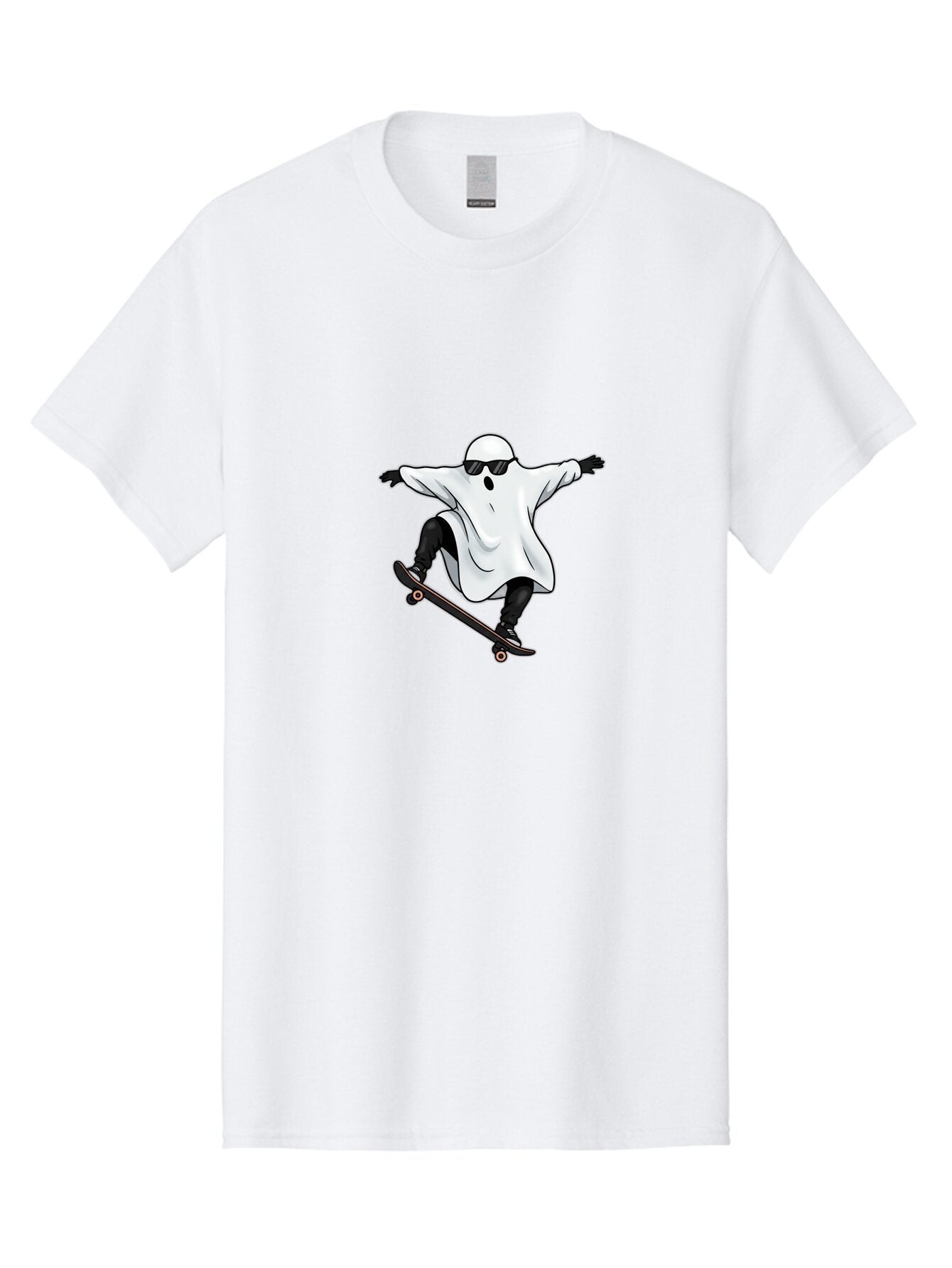 Ghost-Skateboarder Men'S Graphic Tee, 100% Cotton, Comfortable Casual Summer Wear, Machine Washable, Vintage Camera, Old Camera, Antique Camera, Black Camera, Classic Photography, Photography Equipment, Nostalgic Device, Film Camera, Bam527 7