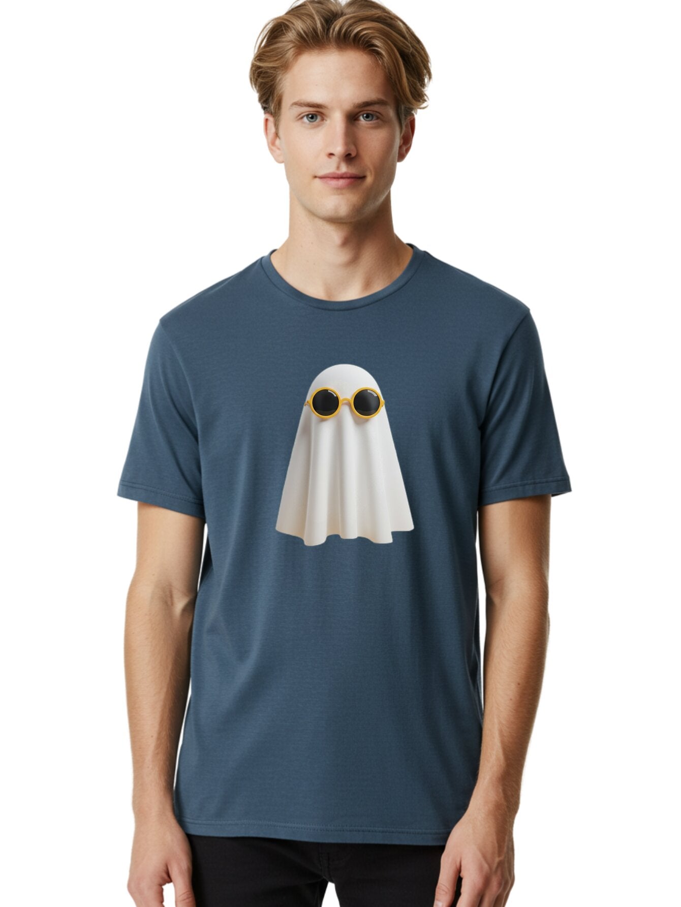 Ghost-Sunglasses-1 Men'S Graphic Tee, 100% Cotton, Comfortable Casual Summer Wear, Machine Washable, Vintage Camera, Old Camera, Antique Camera, Black Camera, Classic Photography, Photography Equipment, Nostalgic Device, Film Camera, Bam528 24