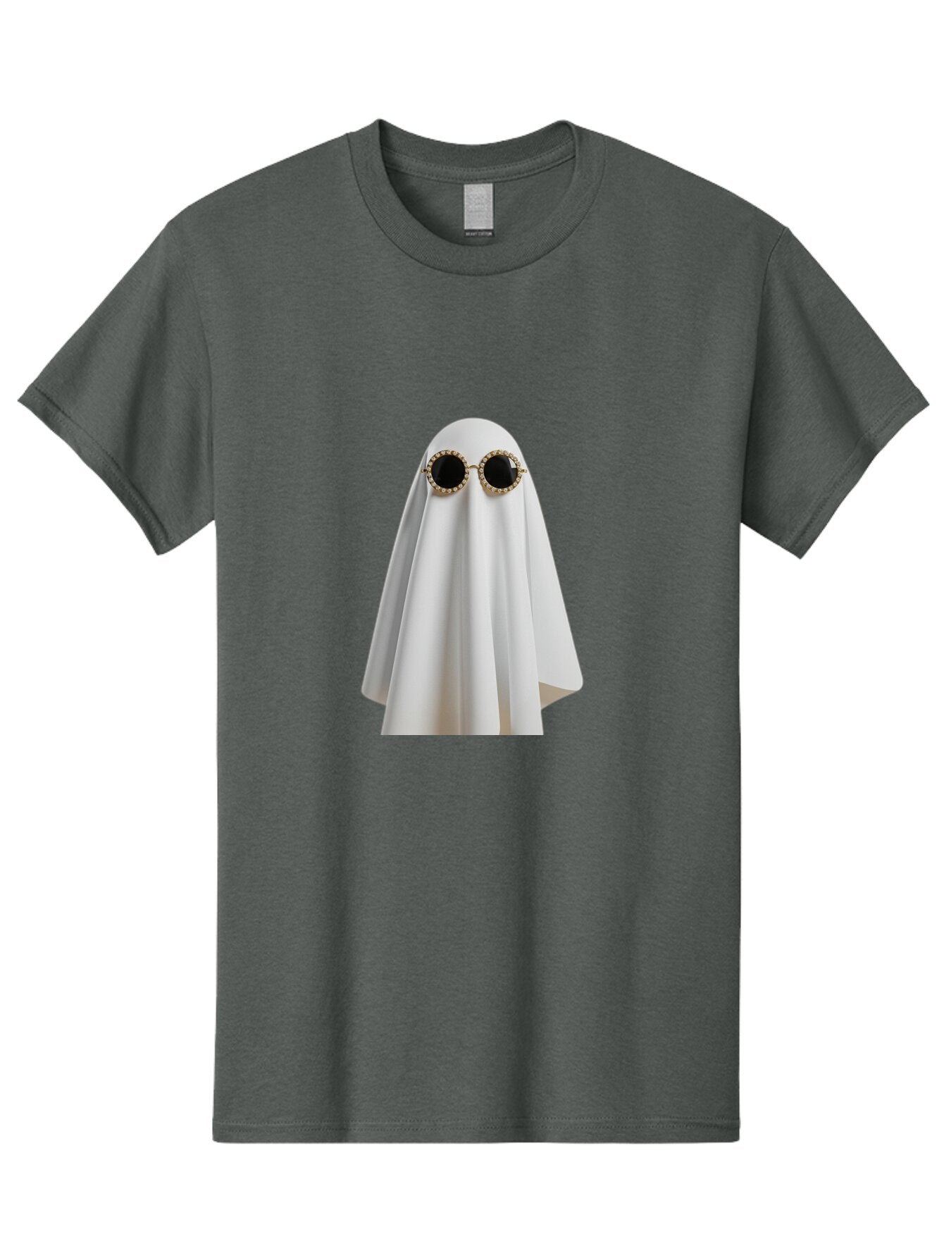 Ghost-Sunglasses-2 Men'S Graphic Tee, 100% Cotton, Comfortable Casual Summer Wear, Machine Washable, Vintage Camera, Old Camera, Antique Camera, Black Camera, Classic Photography, Photography Equipment, Nostalgic Device, Film Camera, Bam529 11