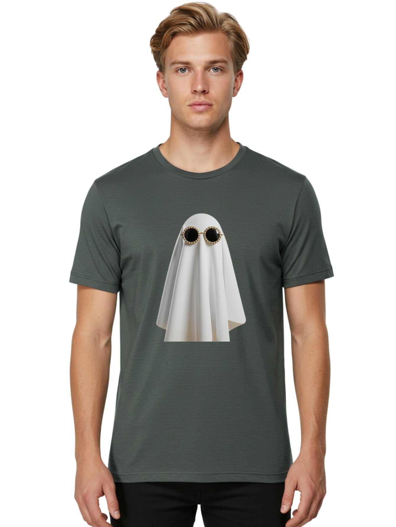 Ghost-Sunglasses-2 Men'S Graphic Tee, 100% Cotton, Comfortable Casual Summer Wear, Machine Washable, Vintage Camera, Old Camera, Antique Camera, Black Camera, Classic Photography, Photography Equipment, Nostalgic Device, Film Camera, Bam529 27