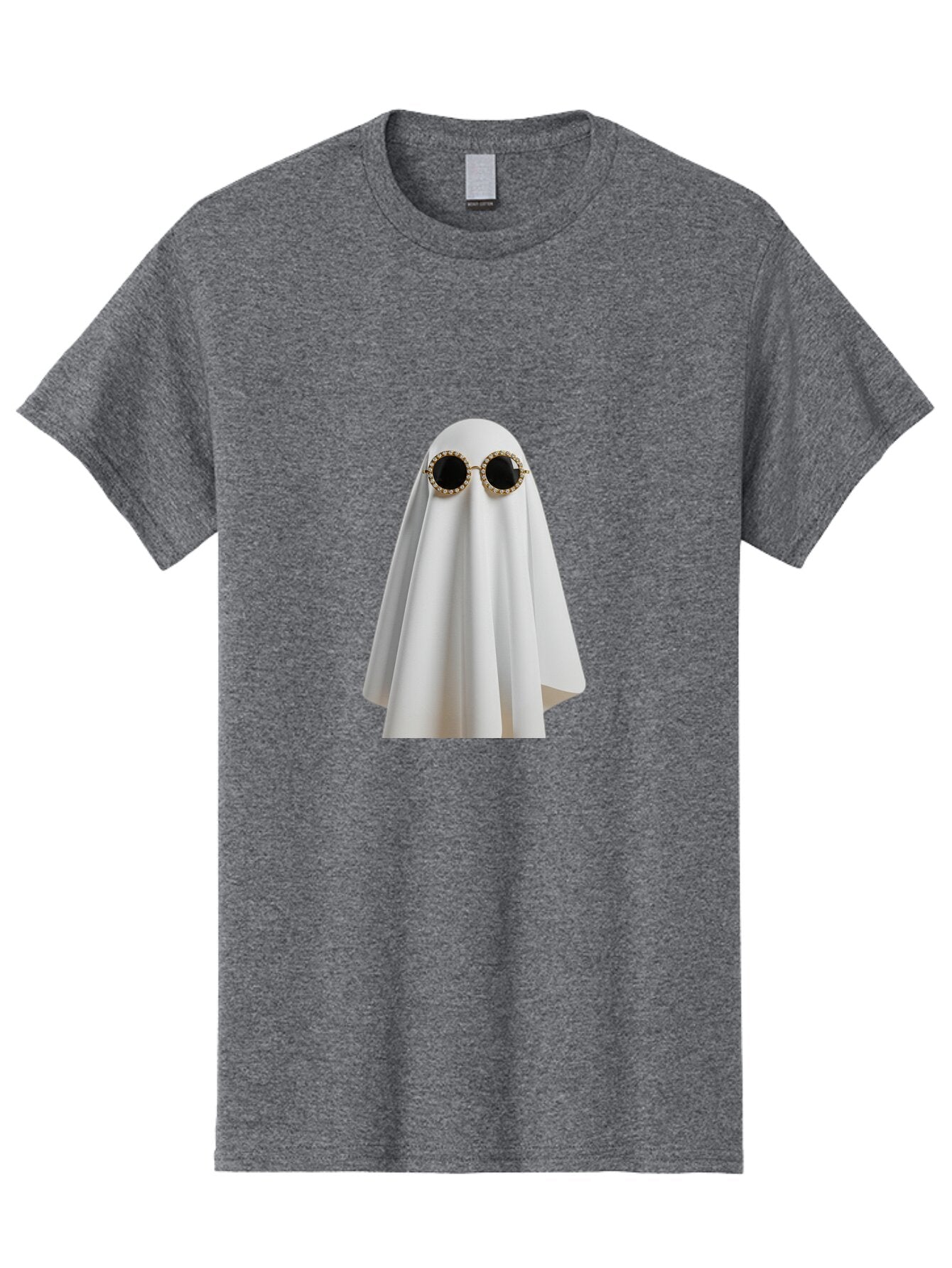 Ghost-Sunglasses-2 Men'S Graphic Tee, 100% Cotton, Comfortable Casual Summer Wear, Machine Washable, Vintage Camera, Old Camera, Antique Camera, Black Camera, Classic Photography, Photography Equipment, Nostalgic Device, Film Camera, Bam529