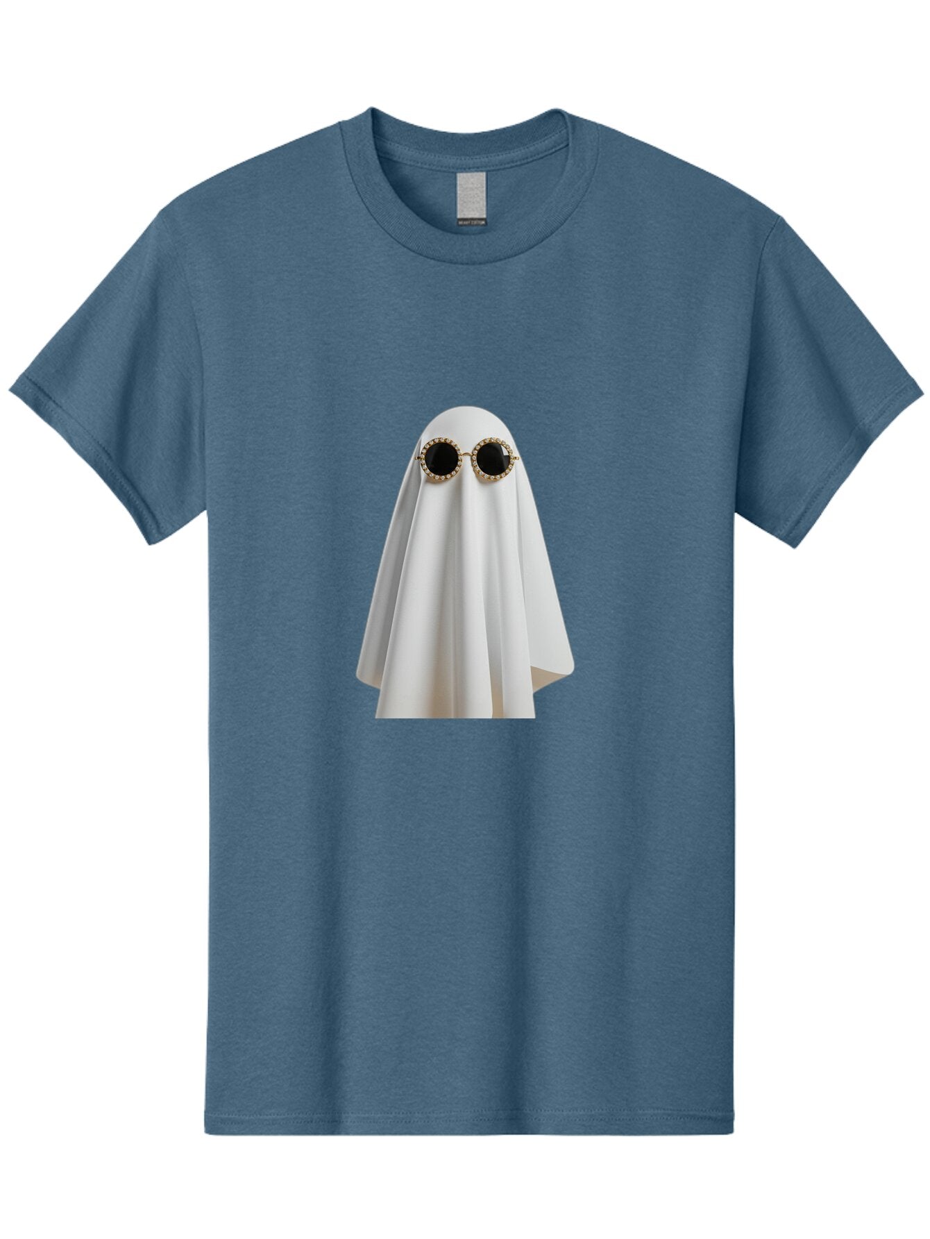Ghost-Sunglasses-2 Men'S Graphic Tee, 100% Cotton, Comfortable Casual Summer Wear, Machine Washable, Vintage Camera, Old Camera, Antique Camera, Black Camera, Classic Photography, Photography Equipment, Nostalgic Device, Film Camera, Bam529 7