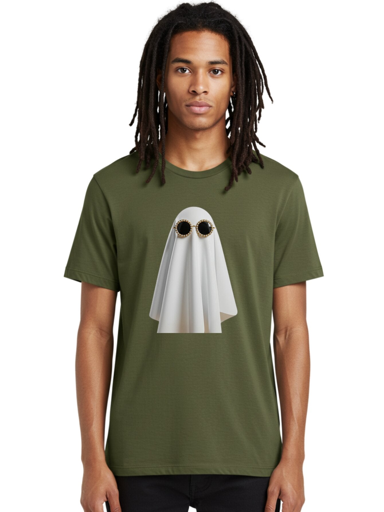 Ghost-Sunglasses-2 Men'S Graphic Tee, 100% Cotton, Comfortable Casual Summer Wear, Machine Washable, Vintage Camera, Old Camera, Antique Camera, Black Camera, Classic Photography, Photography Equipment, Nostalgic Device, Film Camera, Bam529 23