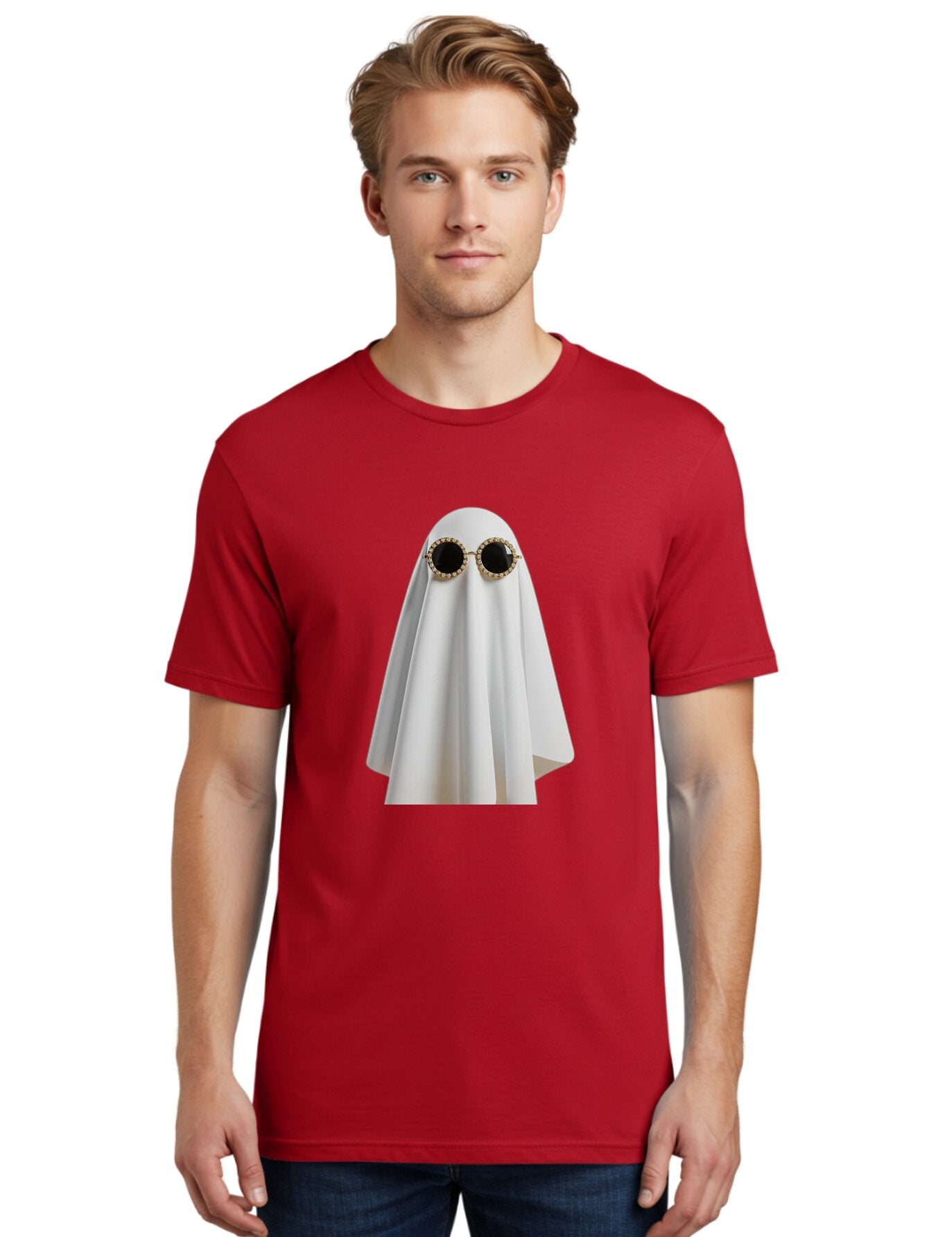 Ghost-Sunglasses-2 Men'S Graphic Tee, 100% Cotton, Comfortable Casual Summer Wear, Machine Washable, Vintage Camera, Old Camera, Antique Camera, Black Camera, Classic Photography, Photography Equipment, Nostalgic Device, Film Camera, Bam529 26