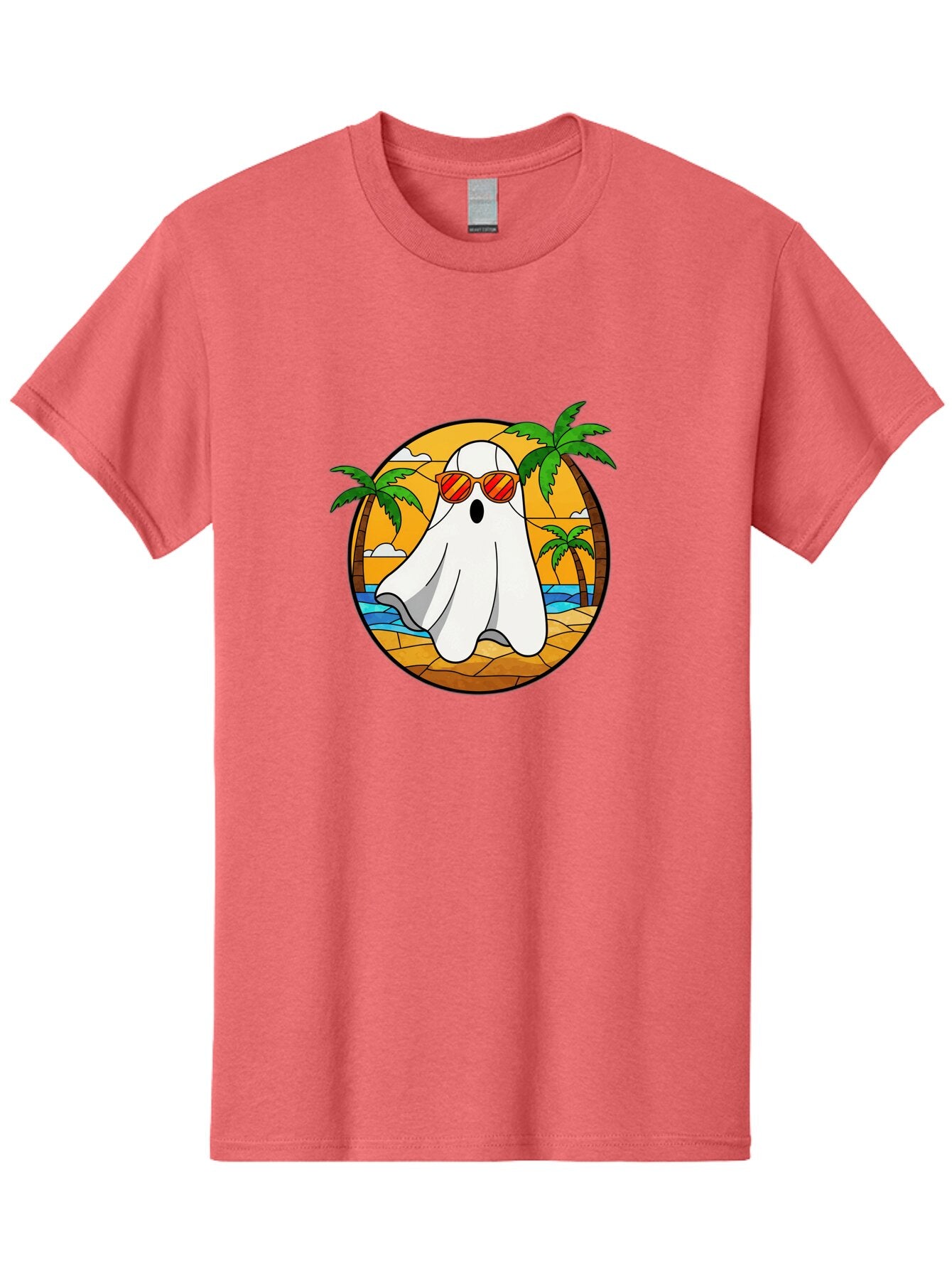 Ghost-Sunglasses-Beach Men'S Graphic Tee, 100% Cotton, Comfortable Casual Summer Wear, Machine Washable, Vintage Camera, Old Camera, Antique Camera, Black Camera, Classic Photography, Photography Equipment, Nostalgic Device, Film Camera, Bam530 4