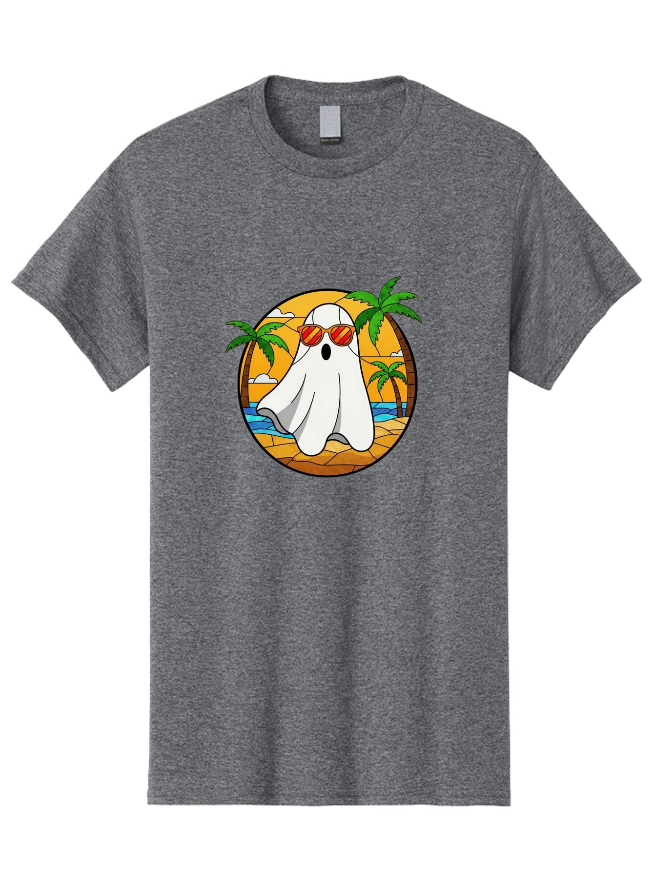 Ghost-Sunglasses-Beach Men'S Graphic Tee, 100% Cotton, Comfortable Casual Summer Wear, Machine Washable, Vintage Camera, Old Camera, Antique Camera, Black Camera, Classic Photography, Photography Equipment, Nostalgic Device, Film Camera, Bam530 9