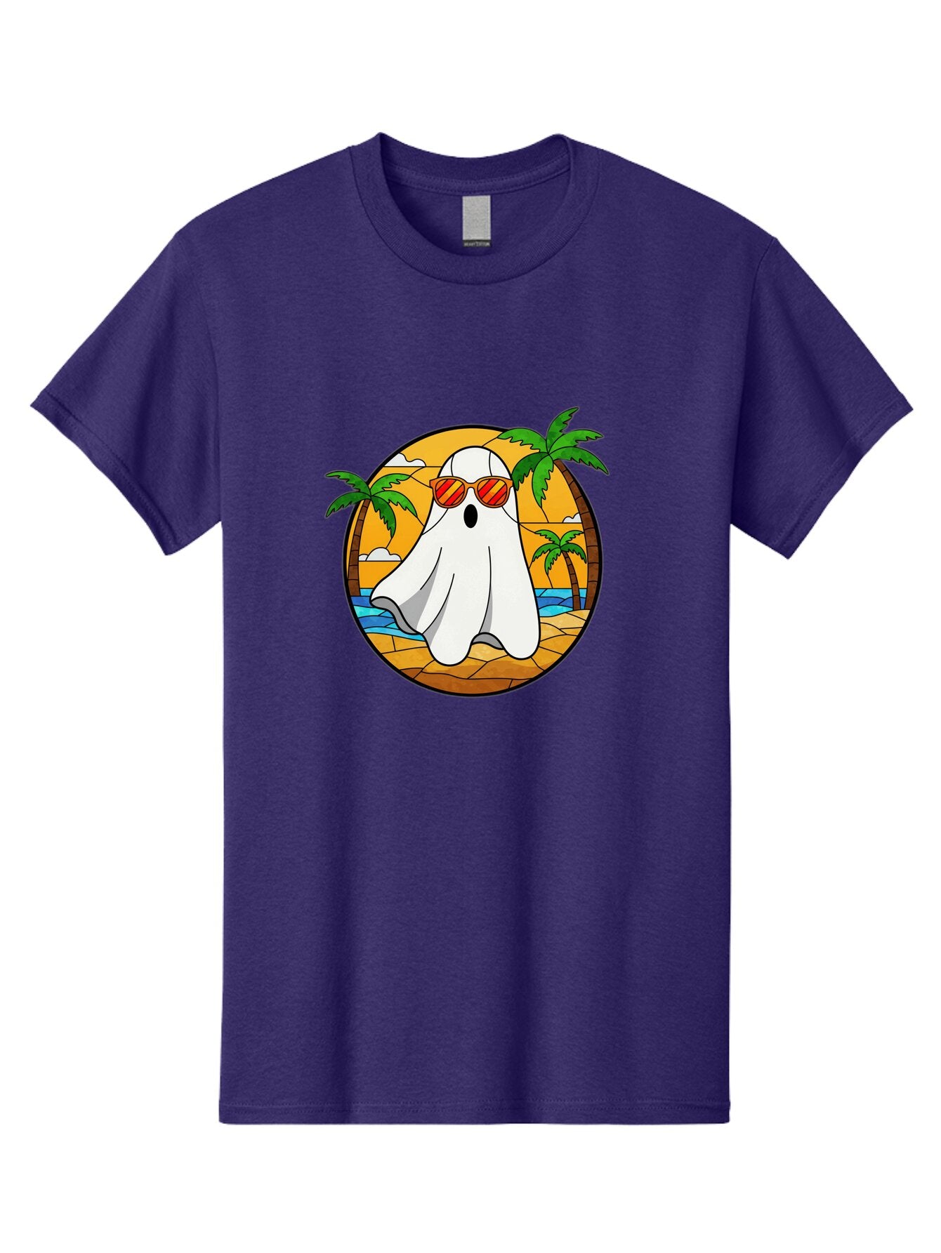 Ghost-Sunglasses-Beach Men'S Graphic Tee, 100% Cotton, Comfortable Casual Summer Wear, Machine Washable, Vintage Camera, Old Camera, Antique Camera, Black Camera, Classic Photography, Photography Equipment, Nostalgic Device, Film Camera, Bam530 15