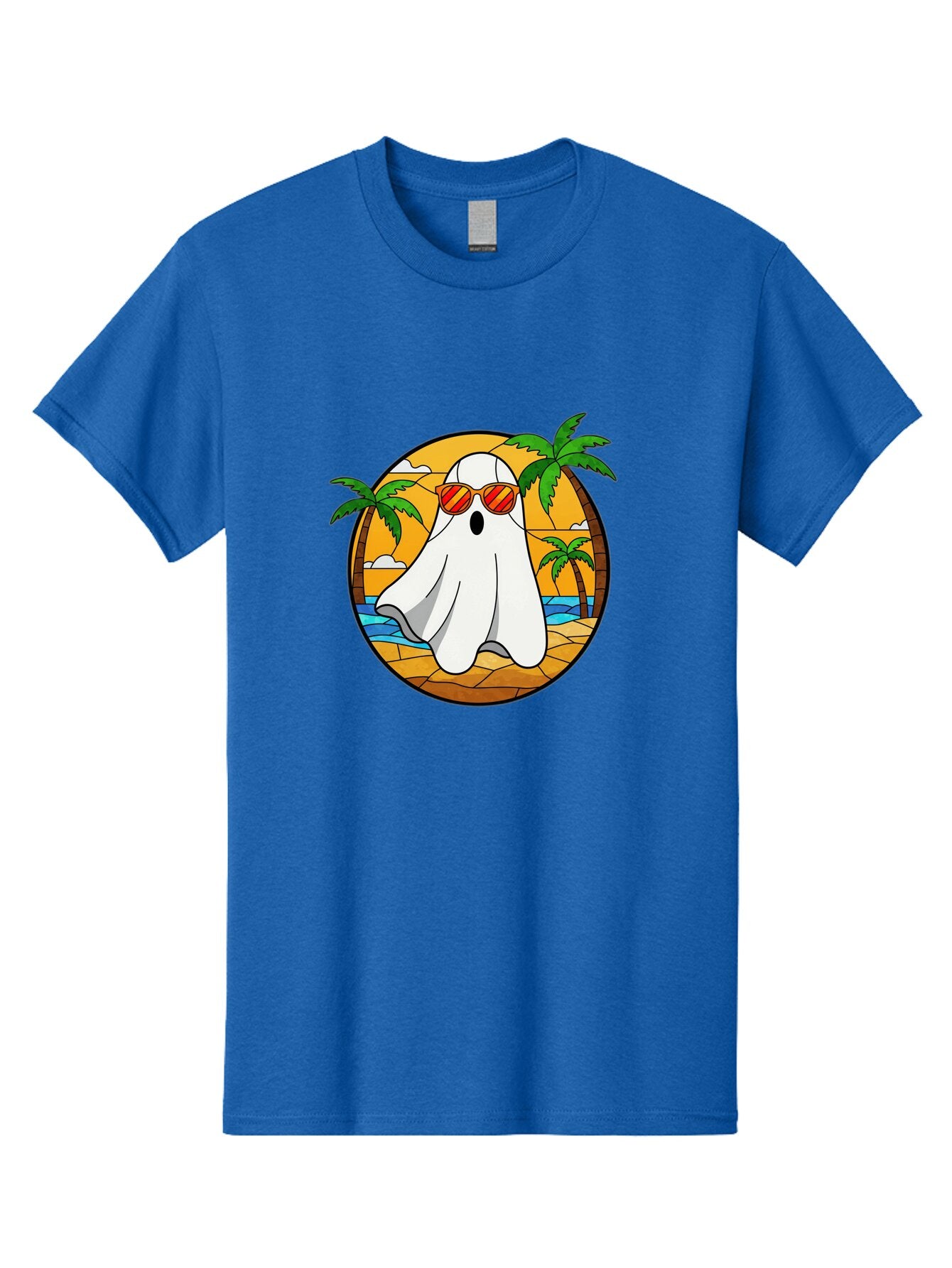 Ghost-Sunglasses-Beach Men'S Graphic Tee, 100% Cotton, Comfortable Casual Summer Wear, Machine Washable, Vintage Camera, Old Camera, Antique Camera, Black Camera, Classic Photography, Photography Equipment, Nostalgic Device, Film Camera, Bam530 5
