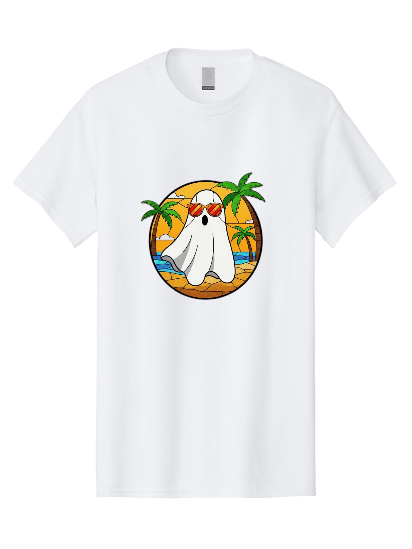 Ghost-Sunglasses-Beach Men'S Graphic Tee, 100% Cotton, Comfortable Casual Summer Wear, Machine Washable, Vintage Camera, Old Camera, Antique Camera, Black Camera, Classic Photography, Photography Equipment, Nostalgic Device, Film Camera, Bam530 7