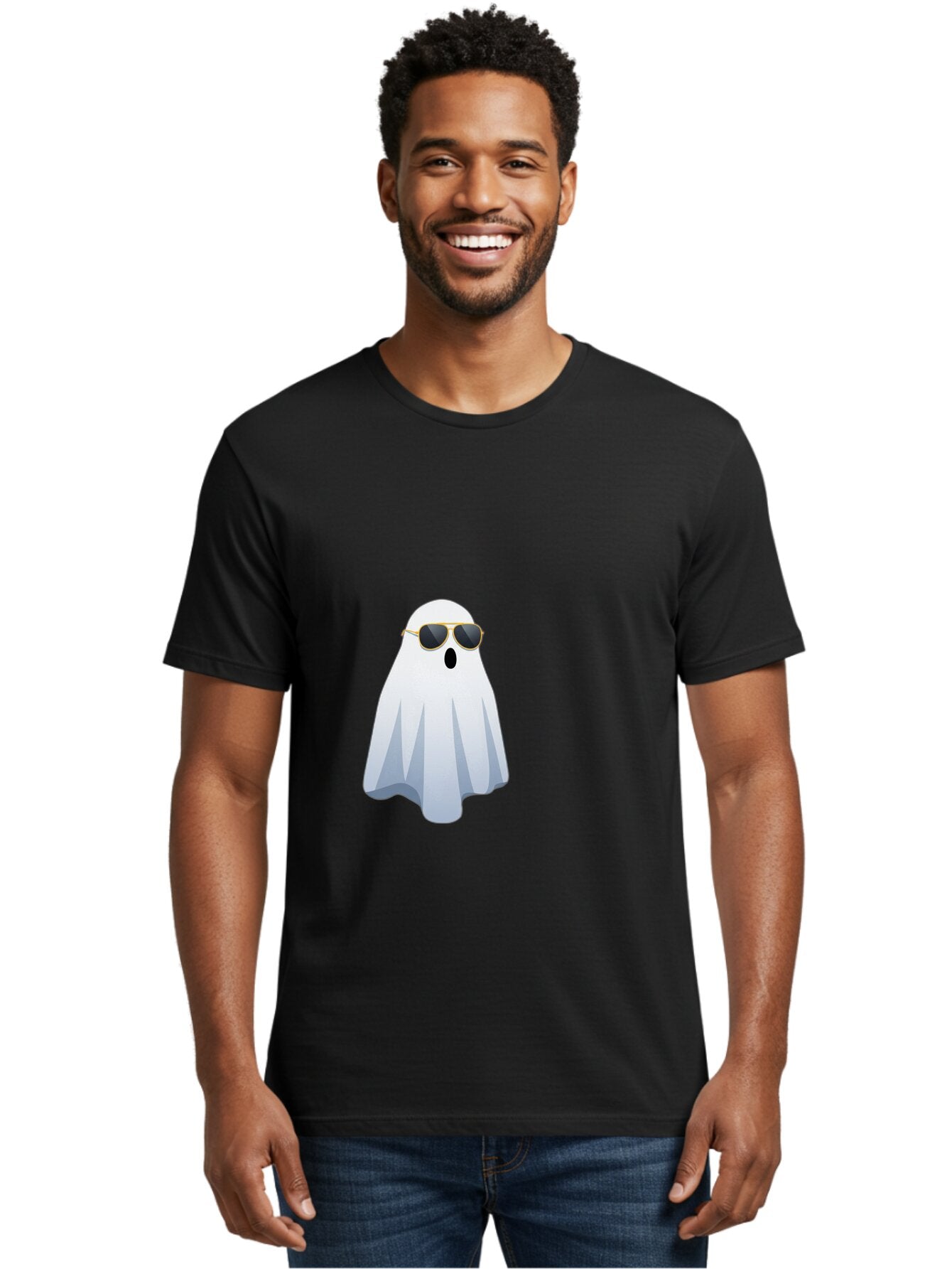 Ghost-Sunglasses Men'S Graphic Tee, 100% Cotton, Comfortable Casual Summer Wear, Machine Washable, Vintage Camera, Old Camera, Antique Camera, Black Camera, Classic Photography, Photography Equipment, Nostalgic Device, Film Camera, Camera Art Bam531 18