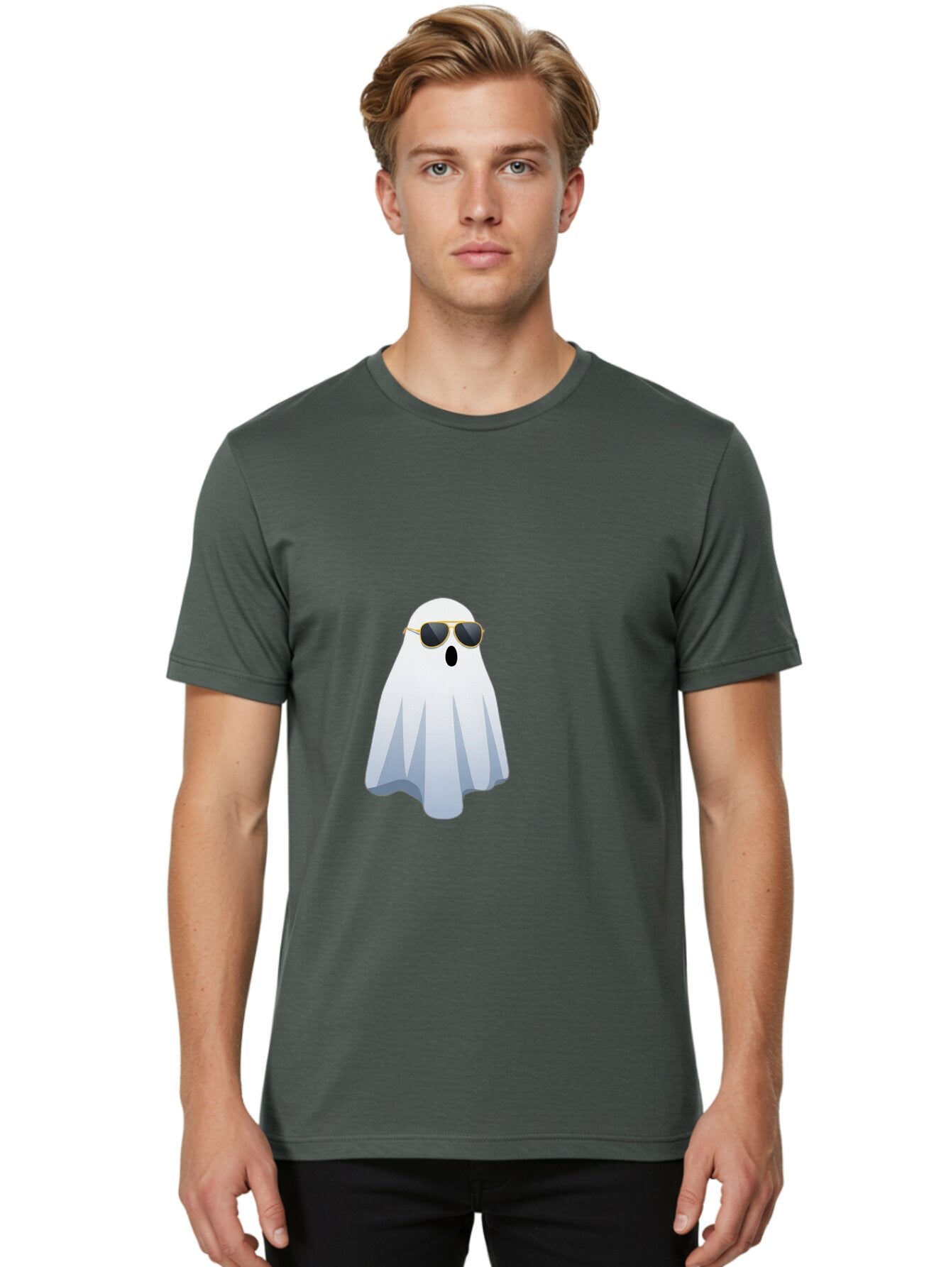 Ghost-Sunglasses Men'S Graphic Tee, 100% Cotton, Comfortable Casual Summer Wear, Machine Washable, Vintage Camera, Old Camera, Antique Camera, Black Camera, Classic Photography, Photography Equipment, Nostalgic Device, Film Camera, Camera Art Bam531 29