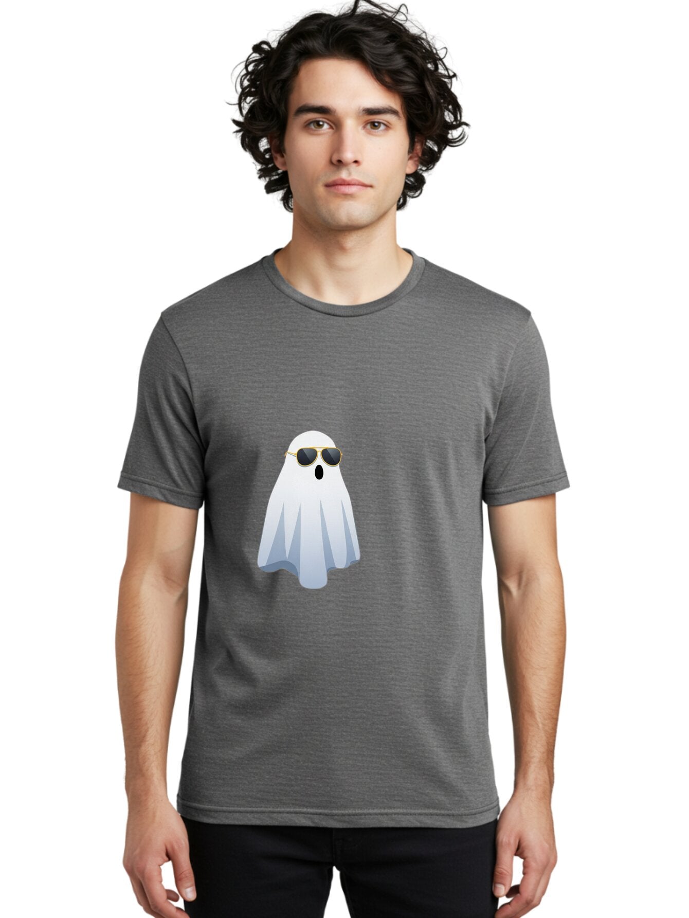 Ghost-Sunglasses Men'S Graphic Tee, 100% Cotton, Comfortable Casual Summer Wear, Machine Washable, Vintage Camera, Old Camera, Antique Camera, Black Camera, Classic Photography, Photography Equipment, Nostalgic Device, Film Camera, Camera Art Bam531 23