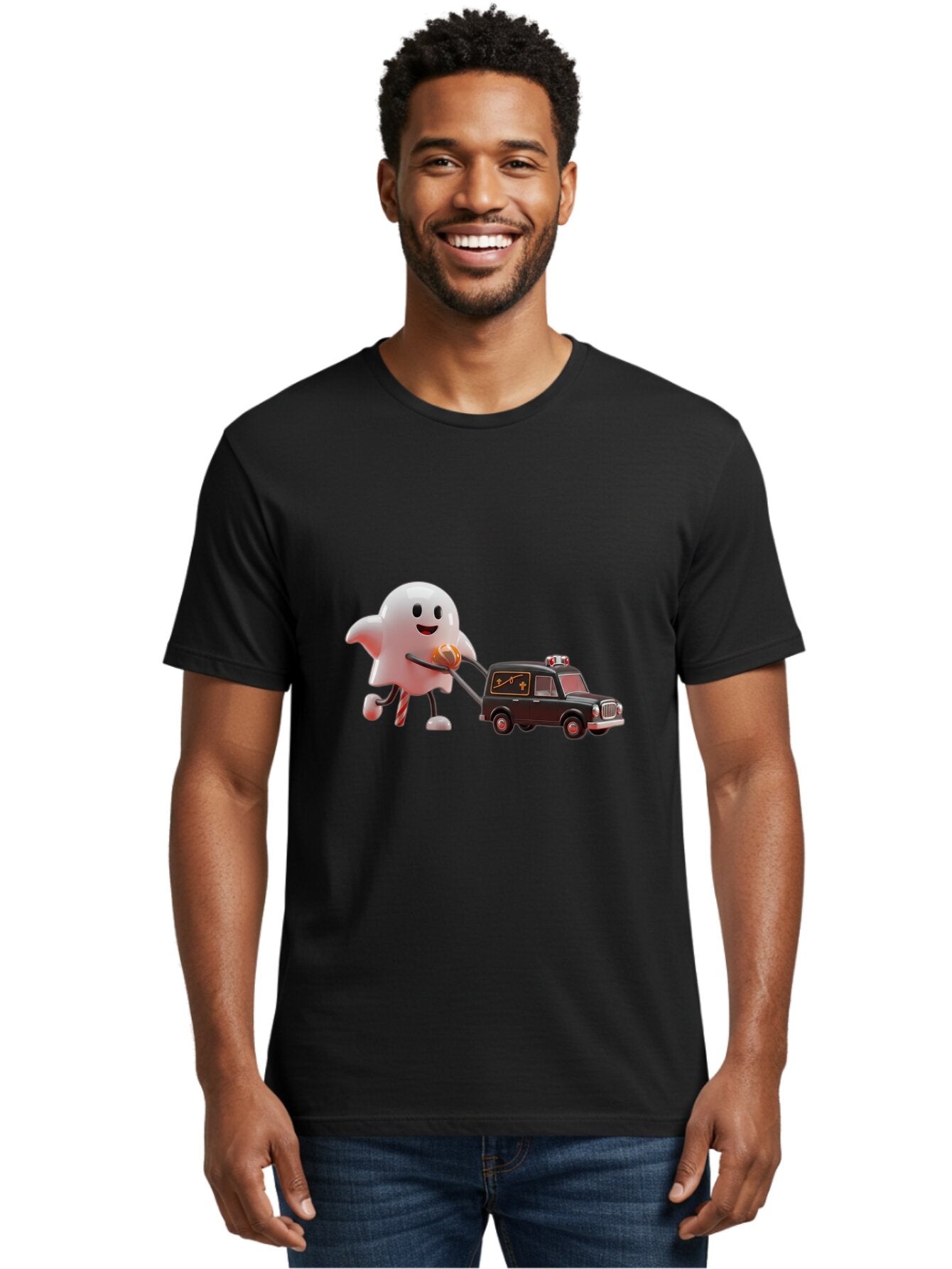 Ghost-Towing-Hearse Men'S Graphic Tee, 100% Cotton, Comfortable Casual Summer Wear, Machine Washable, Vintage Camera, Old Camera, Antique Camera, Black Camera, Classic Photography, Photography Equipment, Nostalgic Device, Film Camera, Bam532 27