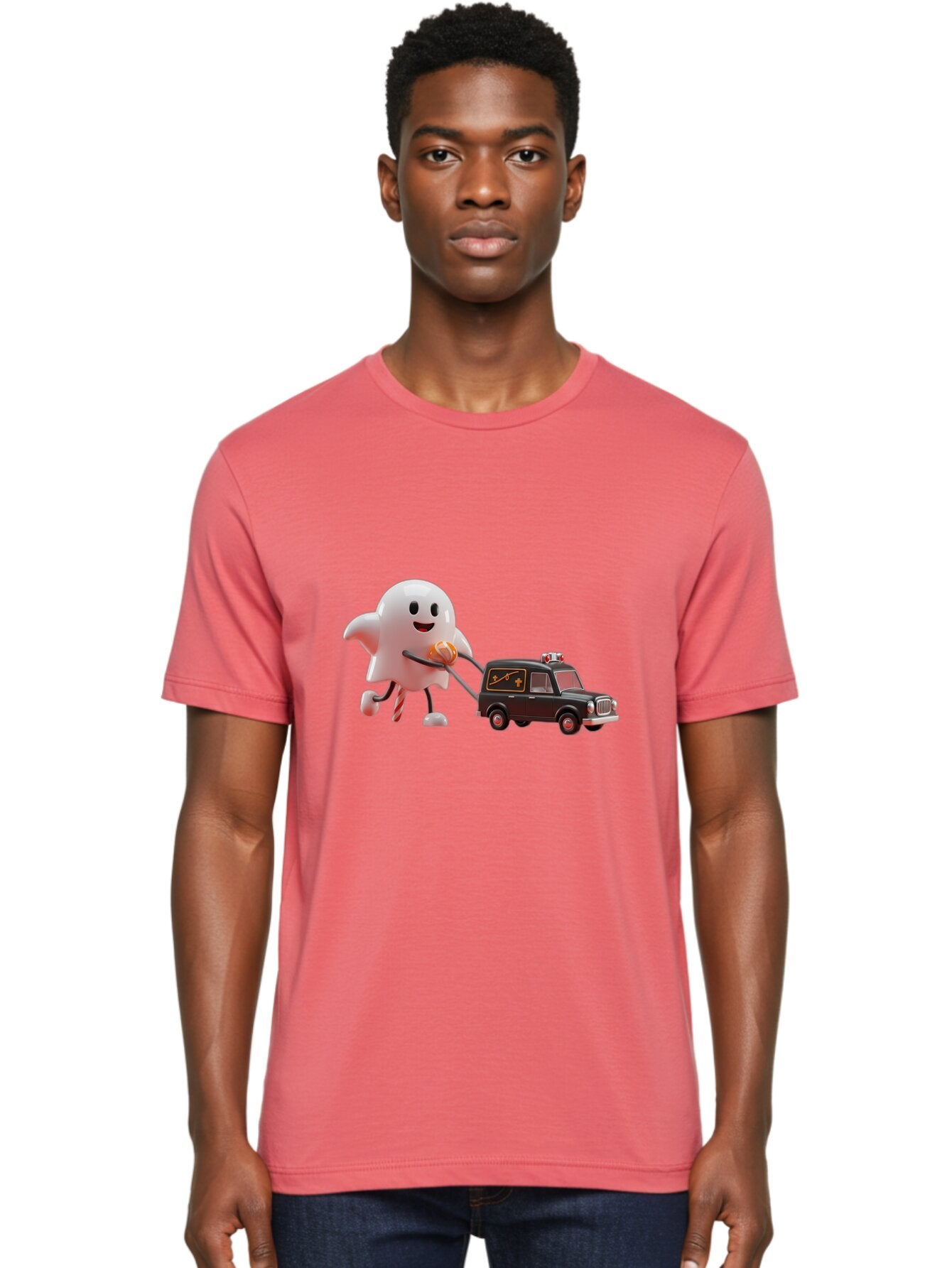 Ghost-Towing-Hearse Men'S Graphic Tee, 100% Cotton, Comfortable Casual Summer Wear, Machine Washable, Vintage Camera, Old Camera, Antique Camera, Black Camera, Classic Photography, Photography Equipment, Nostalgic Device, Film Camera, Bam532 26