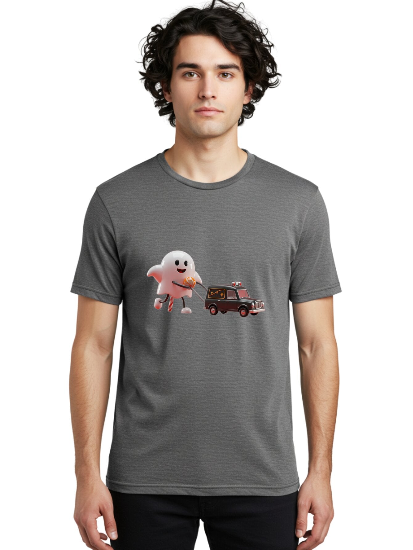 Ghost-Towing-Hearse Men'S Graphic Tee, 100% Cotton, Comfortable Casual Summer Wear, Machine Washable, Vintage Camera, Old Camera, Antique Camera, Black Camera, Classic Photography, Photography Equipment, Nostalgic Device, Film Camera, Bam532 24