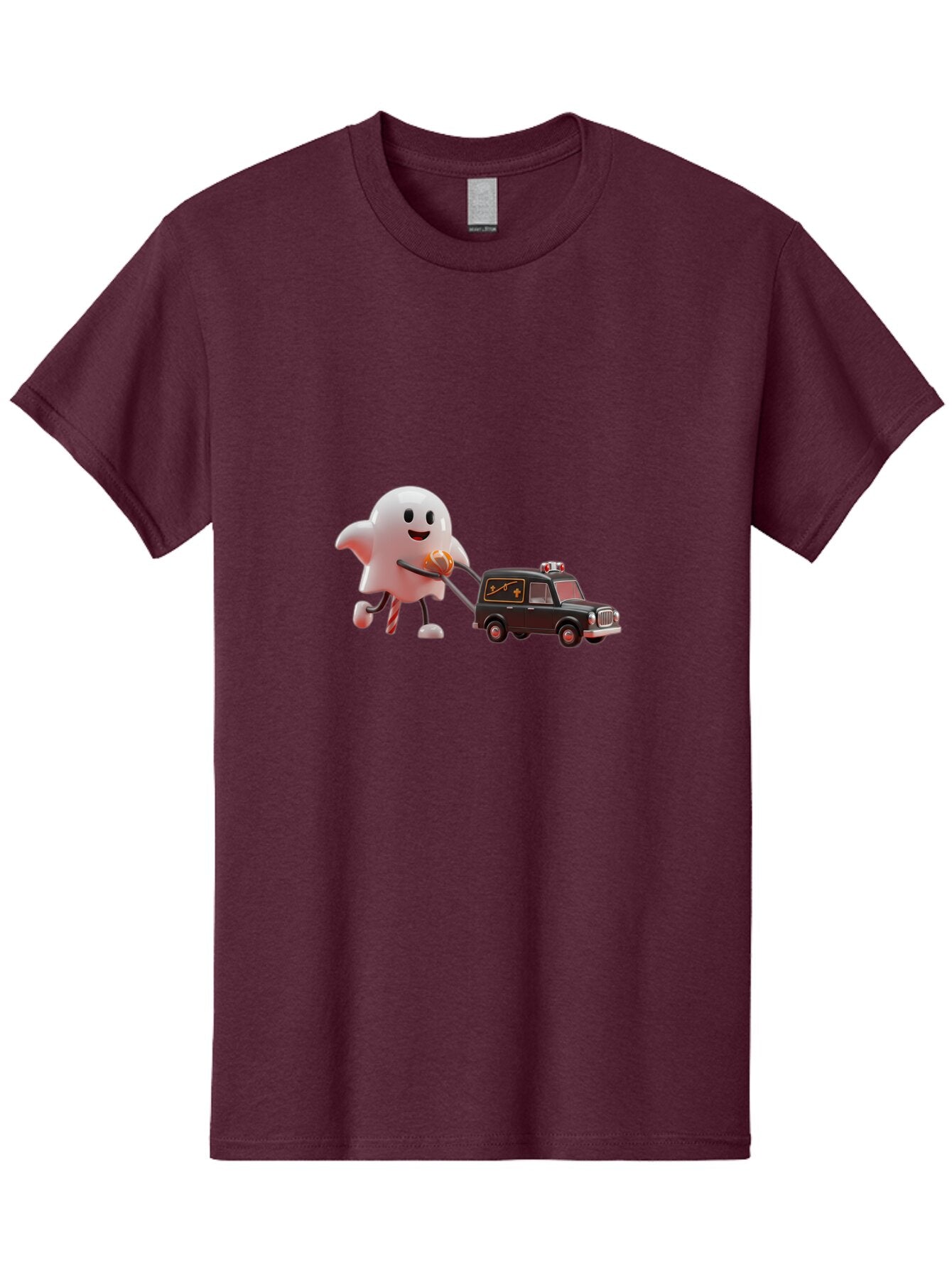 Ghost-Towing-Hearse Men'S Graphic Tee, 100% Cotton, Comfortable Casual Summer Wear, Machine Washable, Vintage Camera, Old Camera, Antique Camera, Black Camera, Classic Photography, Photography Equipment, Nostalgic Device, Film Camera, Bam532