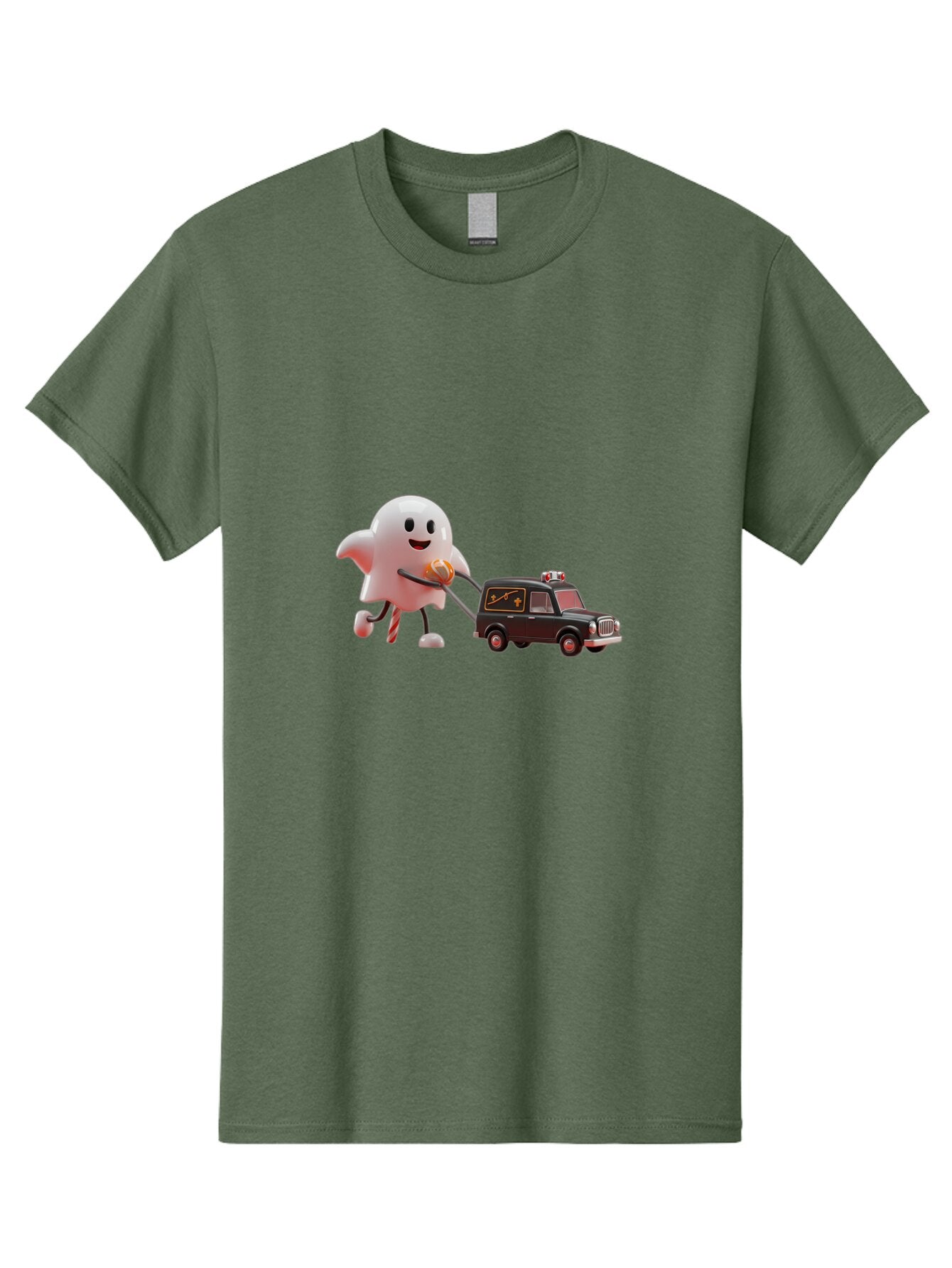 Ghost-Towing-Hearse Men'S Graphic Tee, 100% Cotton, Comfortable Casual Summer Wear, Machine Washable, Vintage Camera, Old Camera, Antique Camera, Black Camera, Classic Photography, Photography Equipment, Nostalgic Device, Film Camera, Bam532