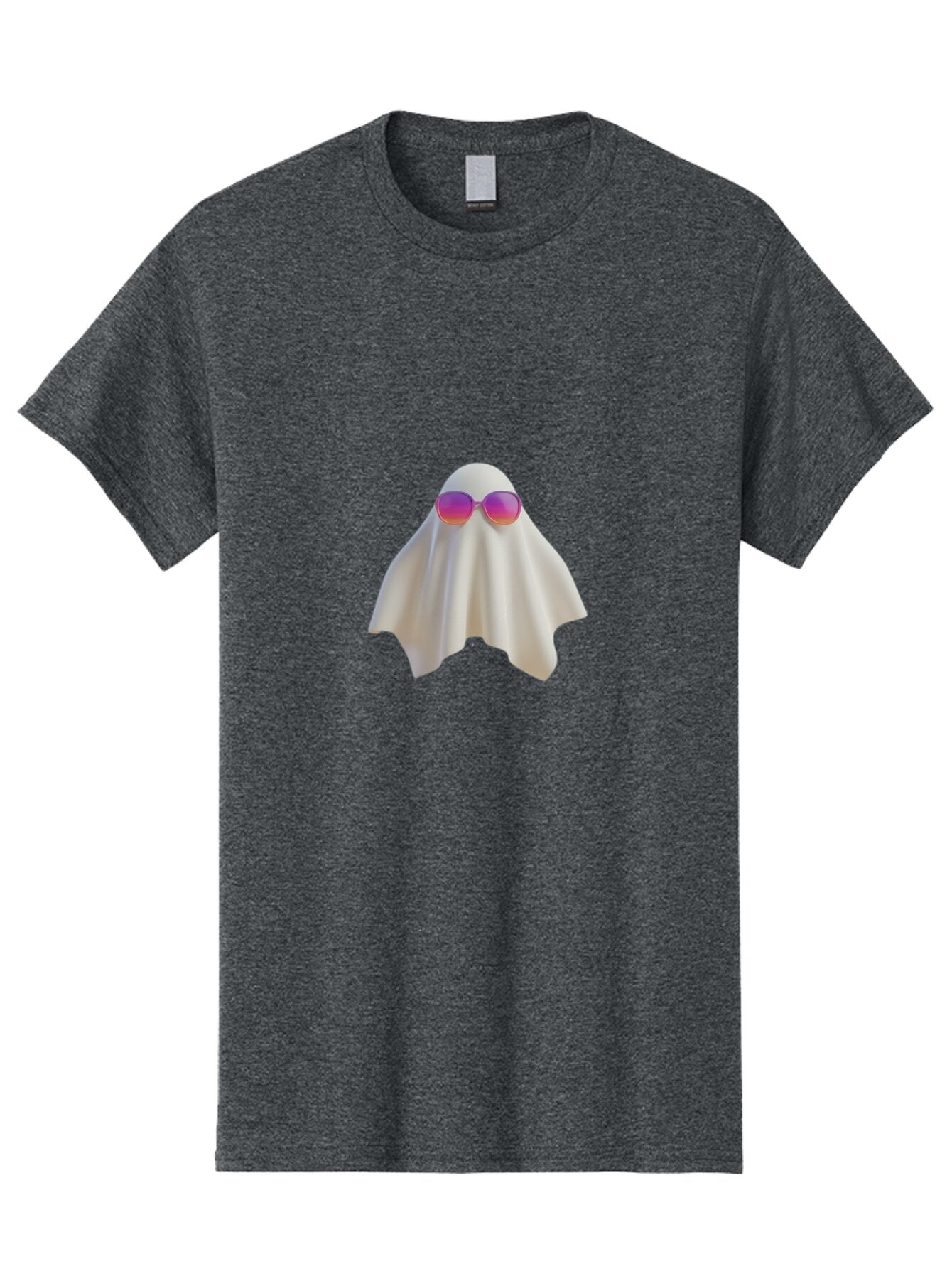 Ghost-Wearing-Sunglasses Men'S Graphic Tee, 100% Cotton, Comfortable Casual Summer Wear, Machine Washable, Vintage Camera, Old Camera, Antique Camera, Black Camera, Classic Photography, Photography Equipment, Nostalgic Device, Film Camera, Bam533 5