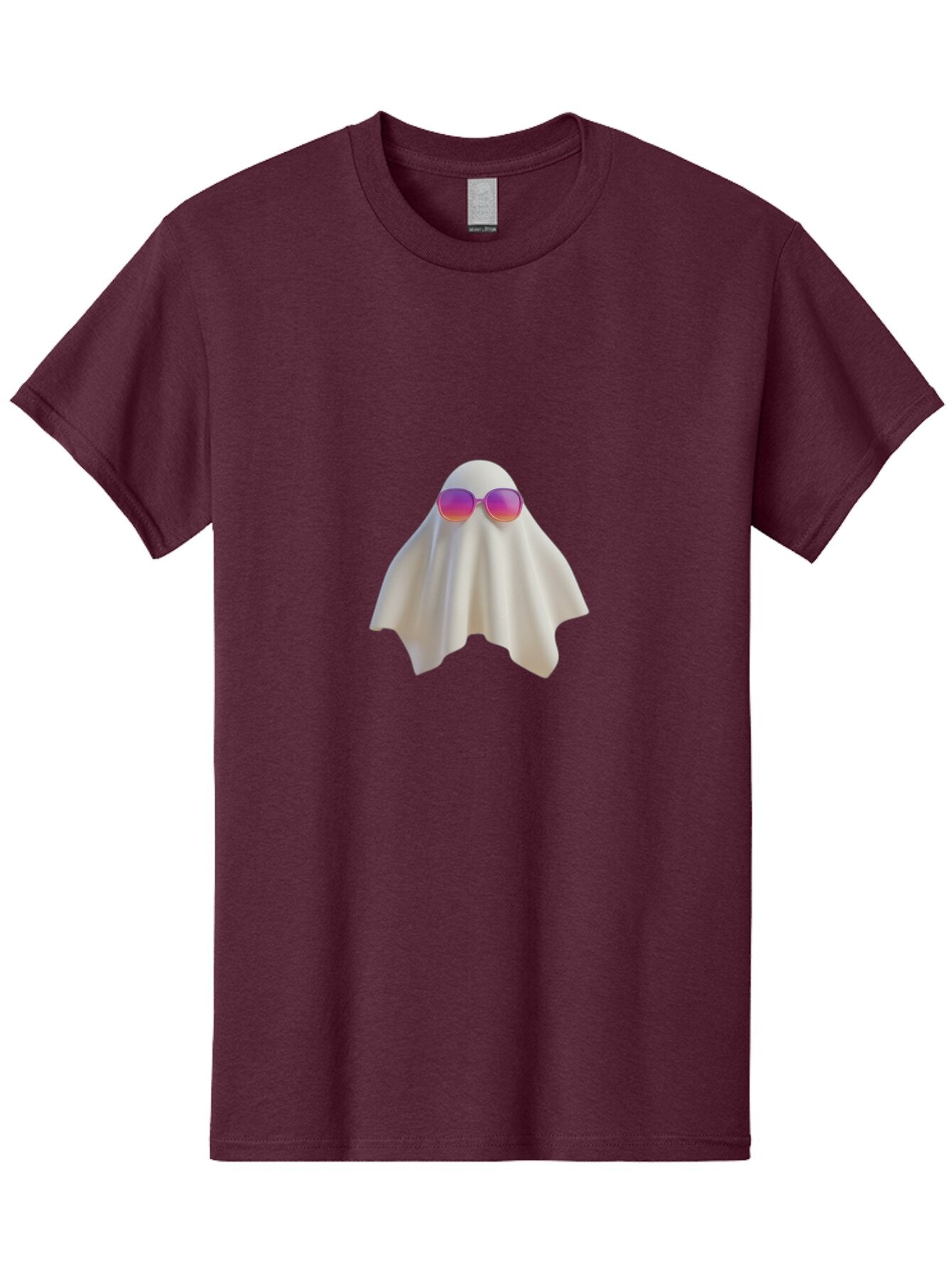 Ghost-Wearing-Sunglasses Men'S Graphic Tee, 100% Cotton, Comfortable Casual Summer Wear, Machine Washable, Vintage Camera, Old Camera, Antique Camera, Black Camera, Classic Photography, Photography Equipment, Nostalgic Device, Film Camera, Bam533 15